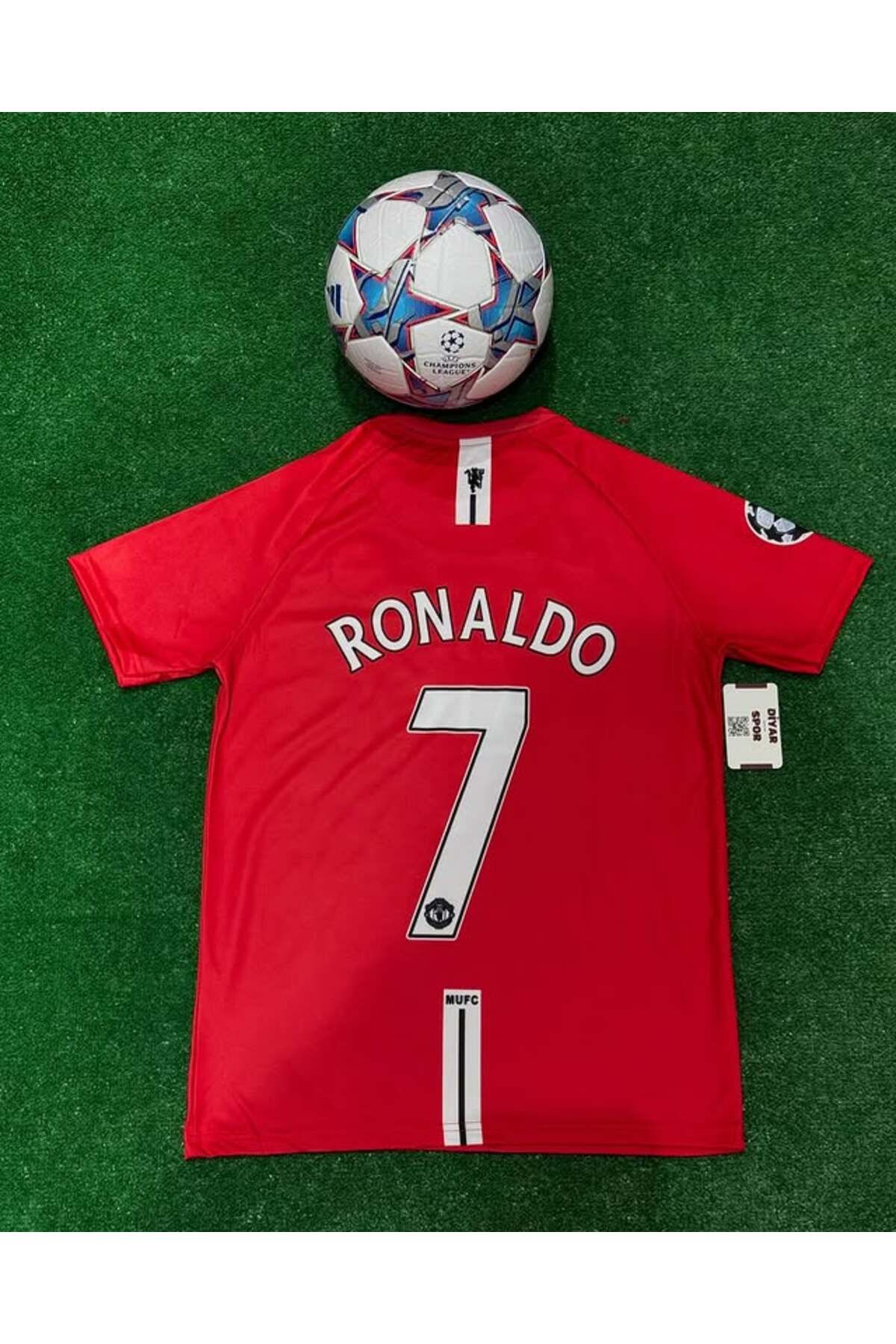 Lion Spor C'ristiano R'onaldo M'anchester U'nited 2008 Sezonu Kırmızı Renk Kısa Kollu Forması
