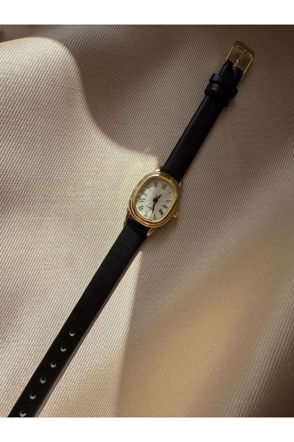 rubsey Öztel Vintage Minimalist Deri Kordon Vintage Kadın Kol Saati görsel 4