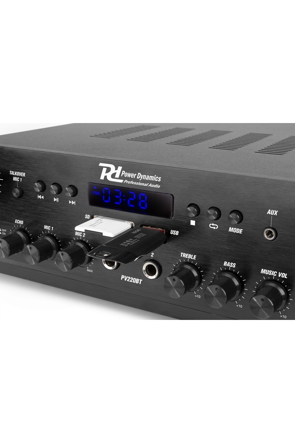 POWER DYNAMICS-Audio amplifier 2x100W Power Dynamics PV220BT, bluetooth, FM 6
