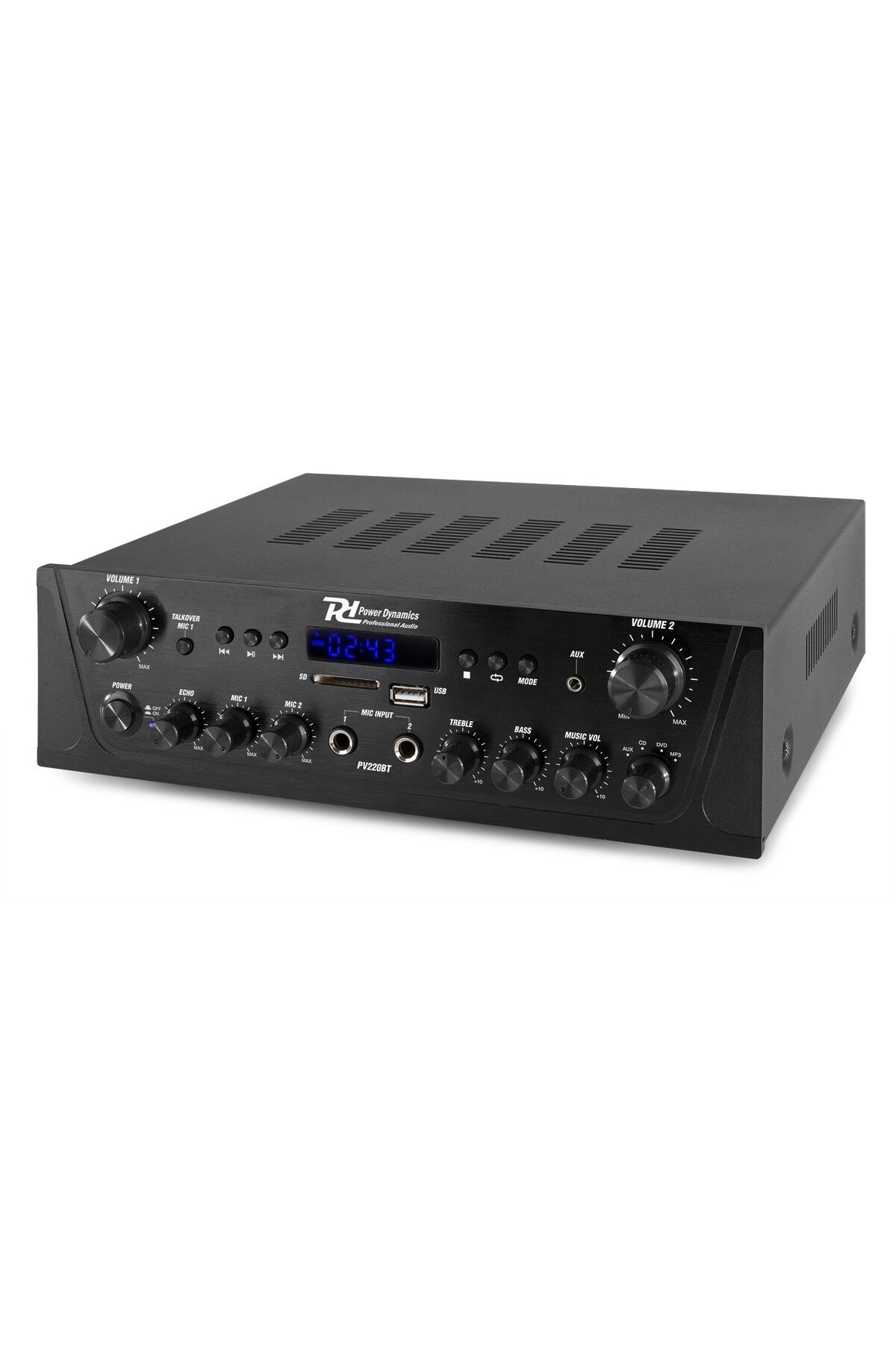 POWER DYNAMICS-Audio amplifier 2x100W Power Dynamics PV220BT, bluetooth, FM 3