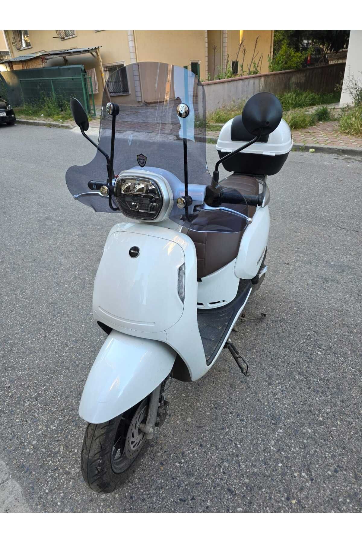 RKS VPS 125 Siperlik Ön Cam 2022-2025 Model 42cm Füme Renkli 4mm