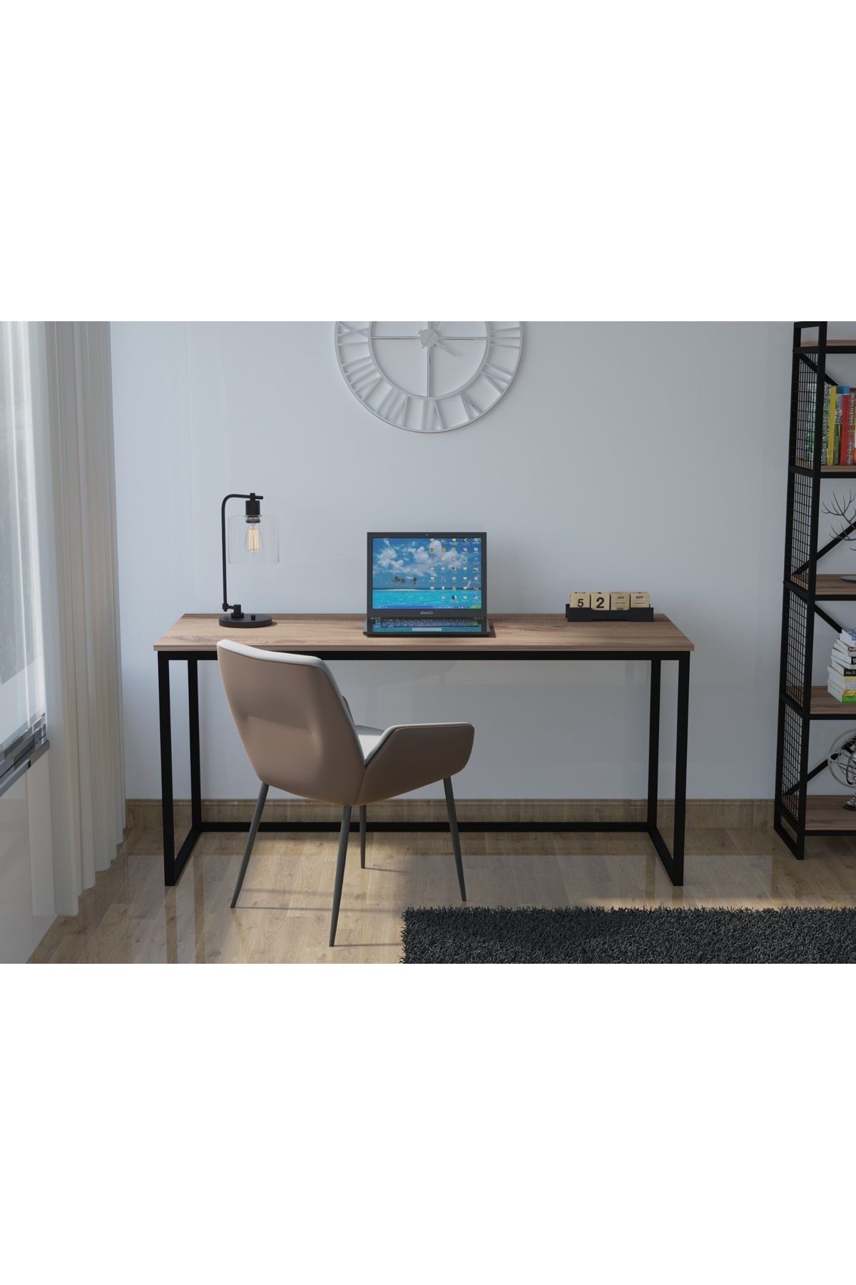 CD SOLİD Metal ÇALIŞMA MASASI, BİLGİSAYAR MASASI,160 Cm L Çalışma Masası, Laptop masası