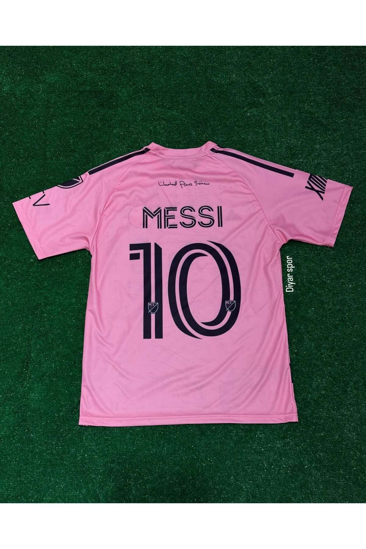 Lion Spor İ'nter M'iami 2024-25 Sezon Pembe Renk Özel Tasarım Lionel Messi Kısa Kol Forma