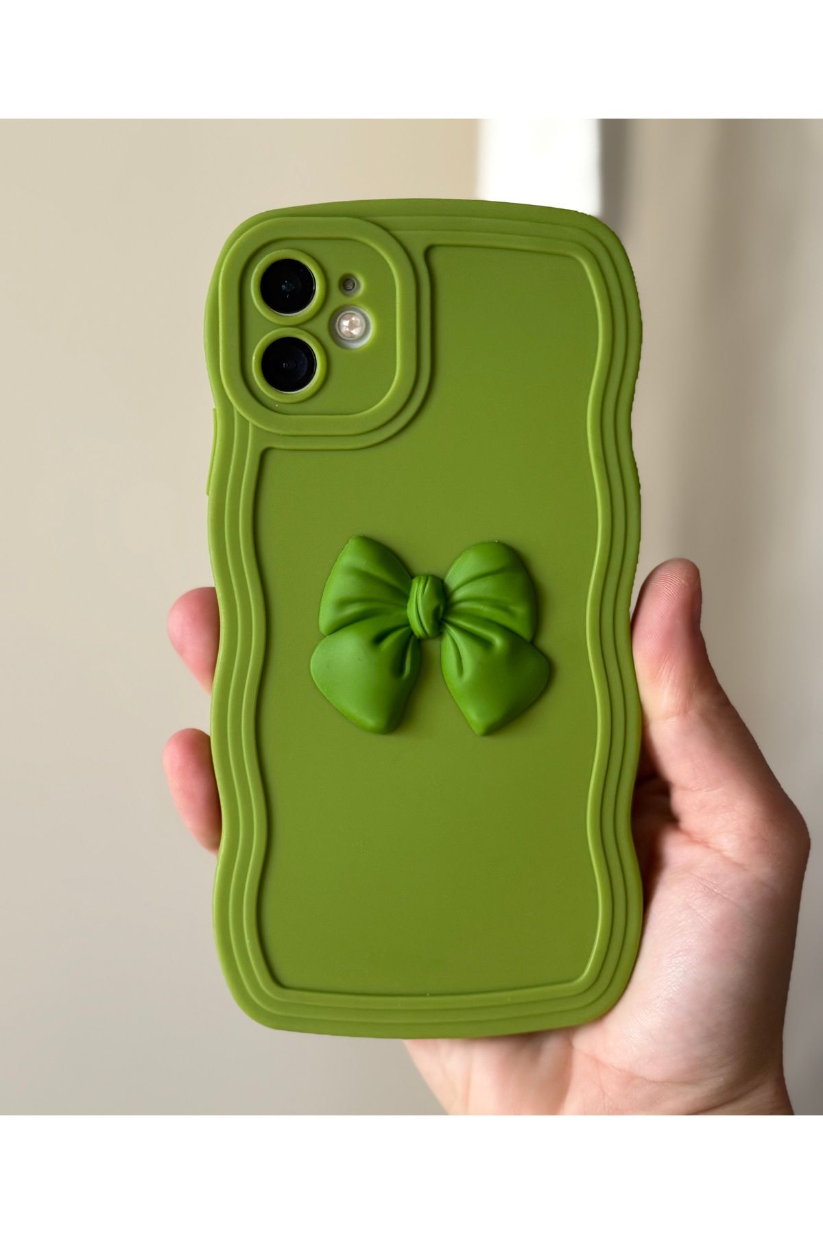 FİŞNEİLETİŞİM İPHONE 11 UYUMLU FİYONKLU YEŞİL KILIF