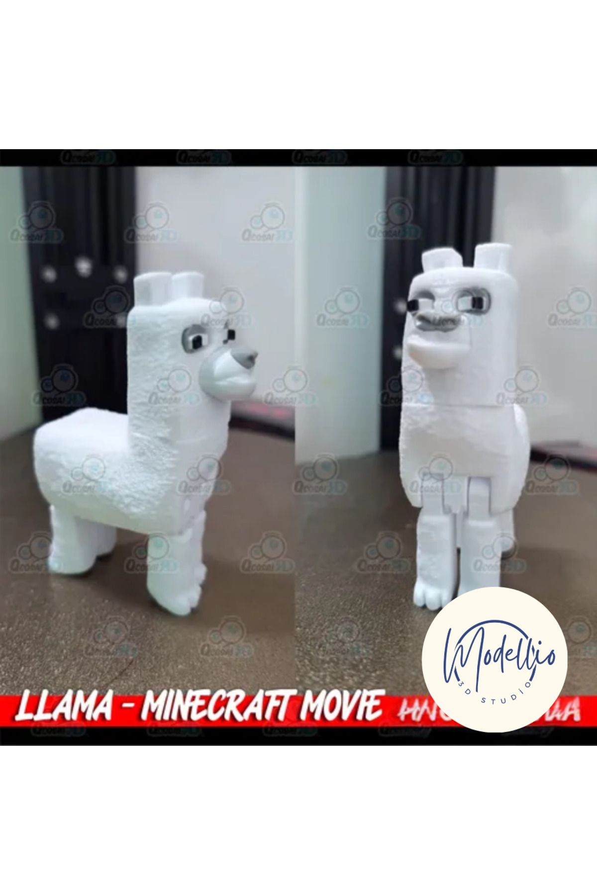 Modellio3D Minecraf Lama