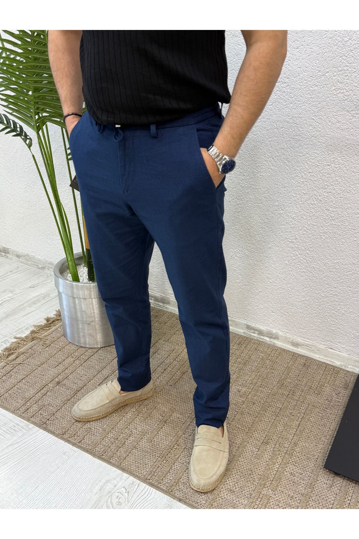 Yubacollection YUBACOLLECTİON KETEN PANTOLON