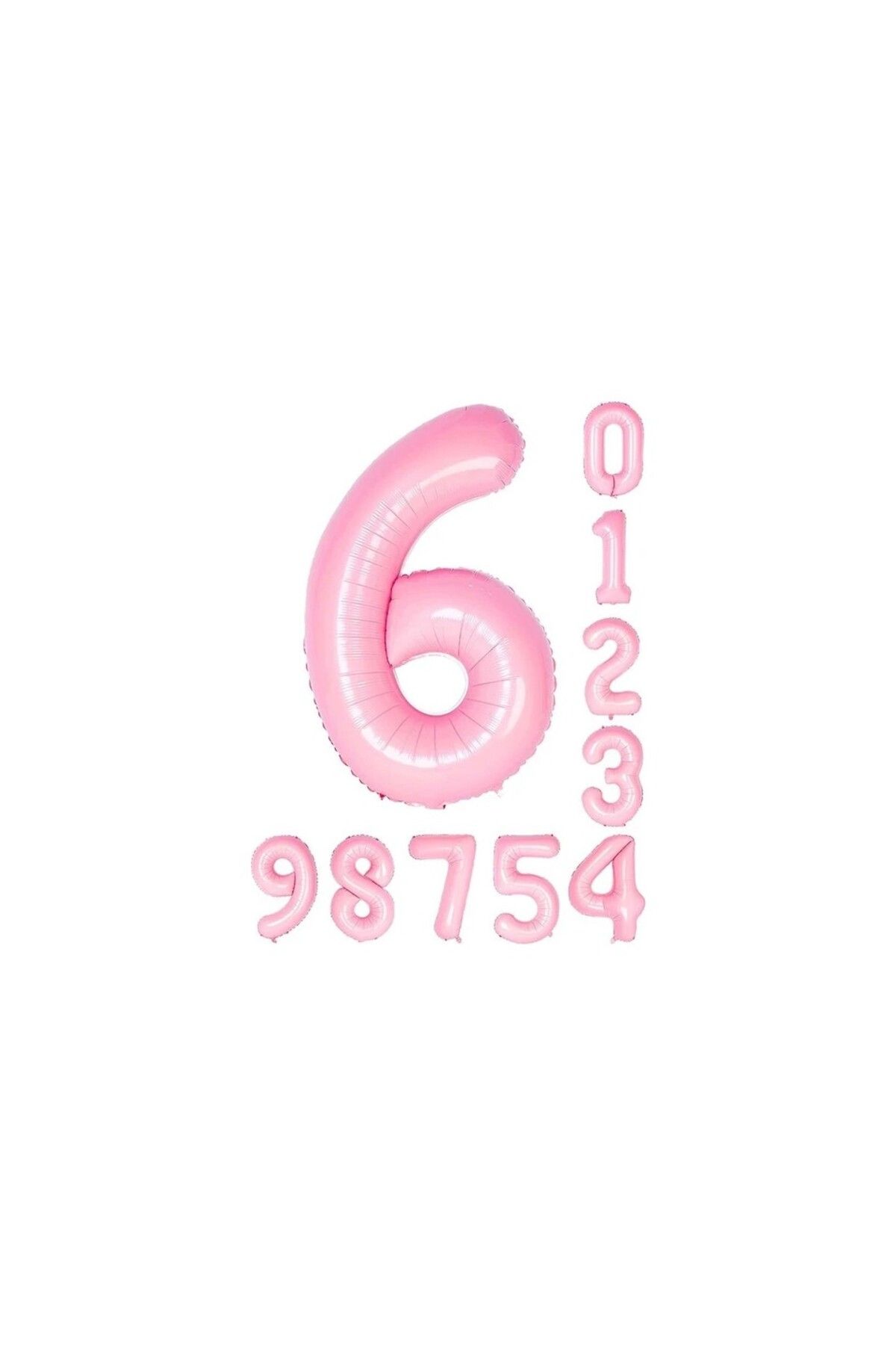 Papatya Party Pembe Rakam Folyo Balon Yaş Pembe Balon 34'' 76 cm Sayı Balon Uçan Balon Helyum Balon