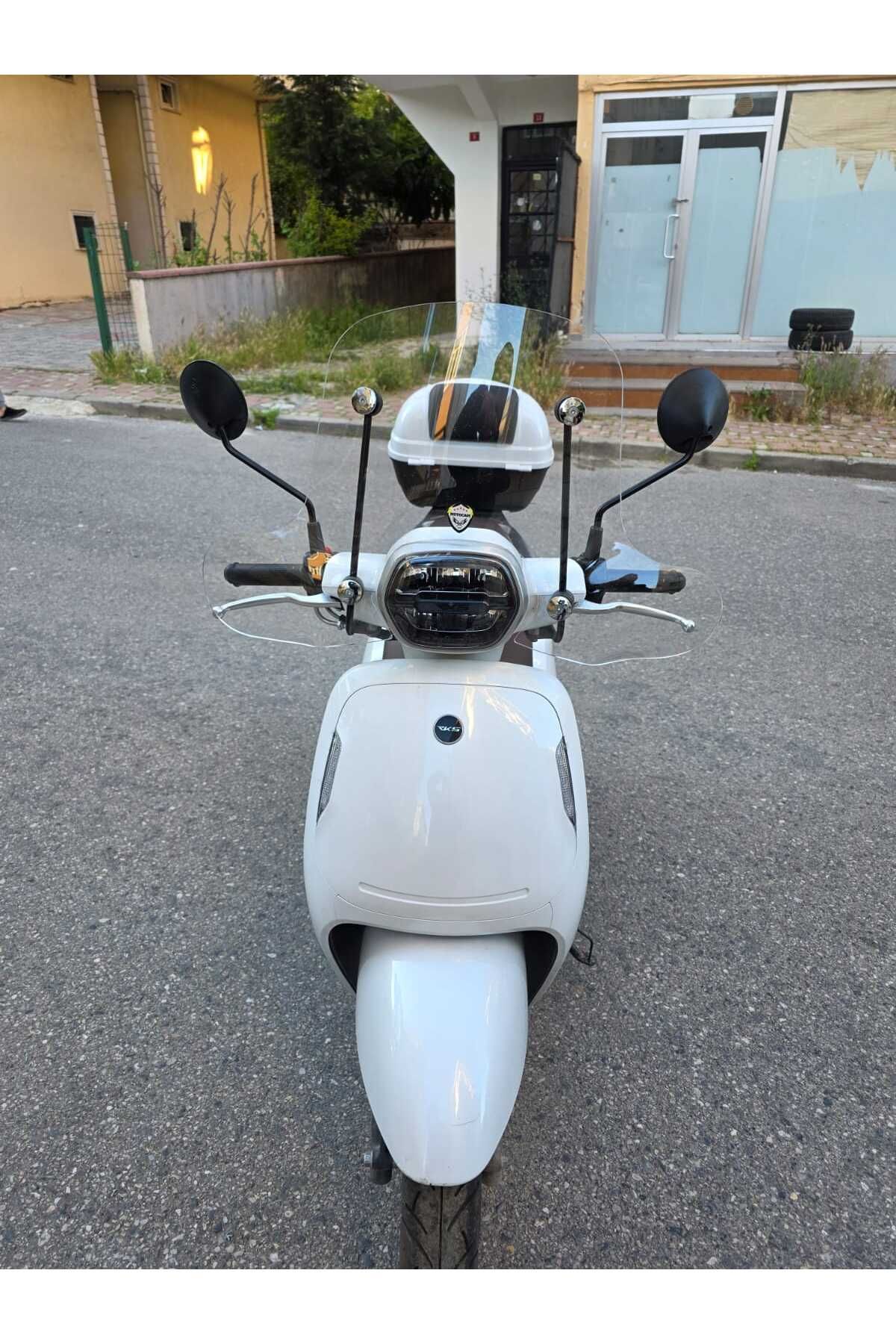 RKS VPS 125 Siperlik Ön Cam 2022-2025 Model 42cm Şeffaf Renkli 4mm