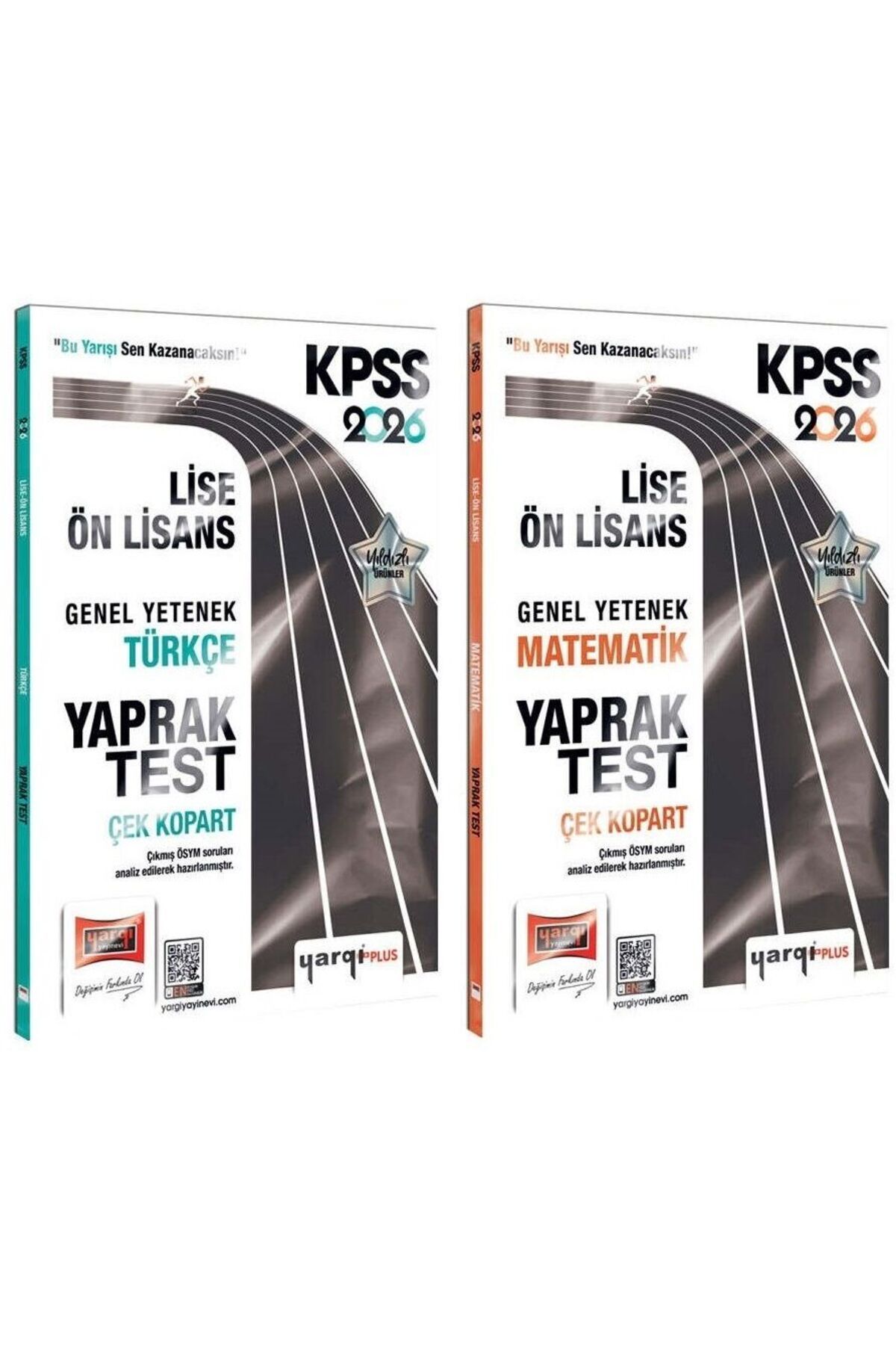 Yargı Yayınları Yargı 2026 KPSS Lise Ön Lisans Türkçe + Matematik Yaprak Test 2 li Set Yargı Yayınları