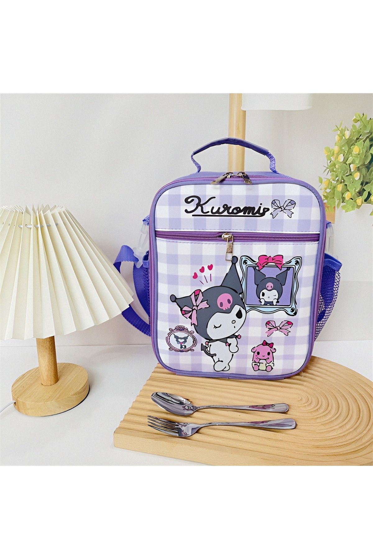 KumOziShop Sanrio Kuromi My Melody Cinnamoroll Boyundan Askılı Lüx Termal Beslenme Çantası
