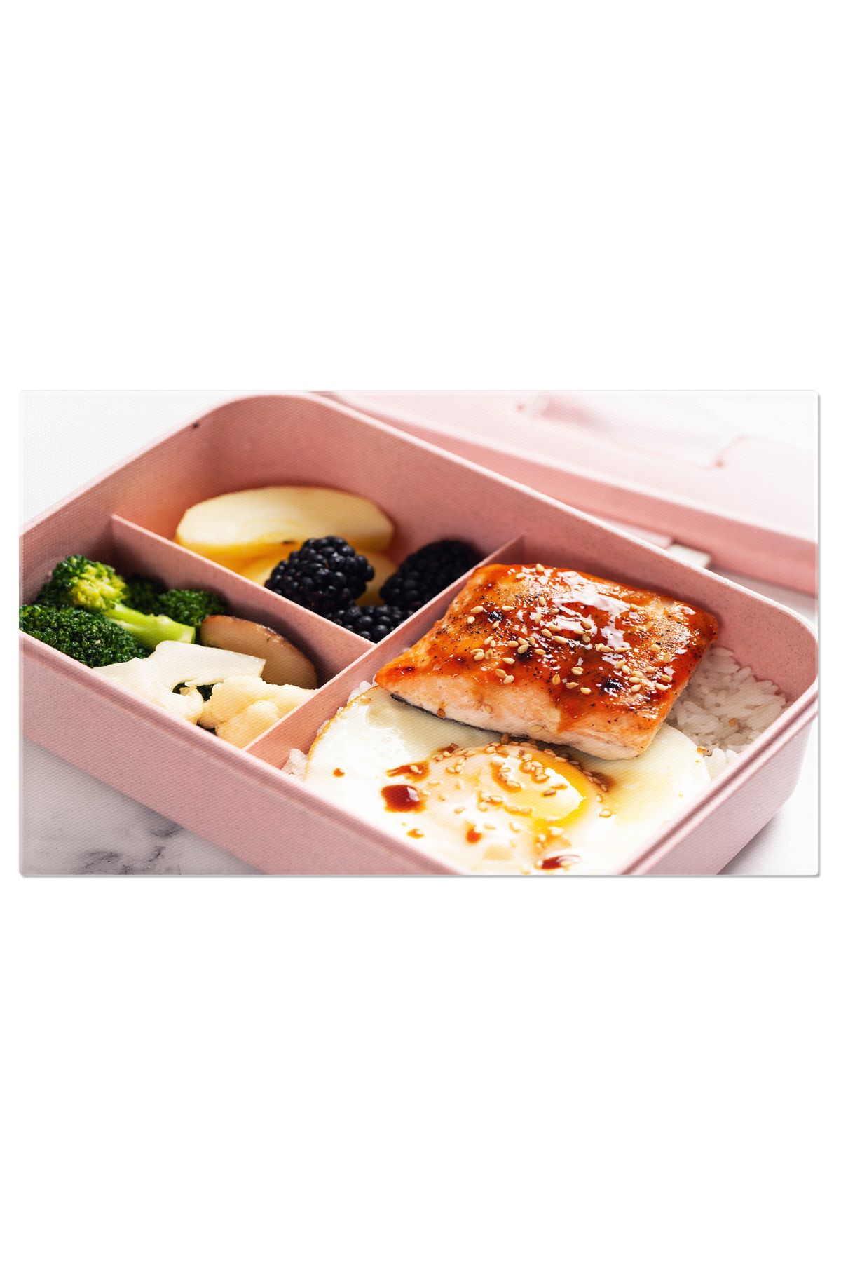 StoryGift Romania Tablou Canvas Pranz Scolar Cutie Bento, Scoala, Pranz, Bento, Copii, Sanatos. 3913 - 40 x 25