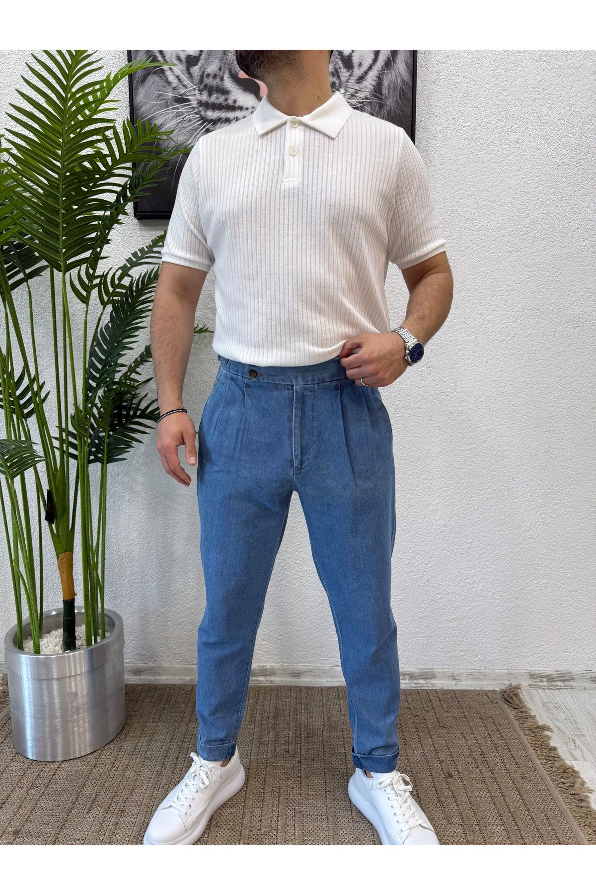 Yubacollection YUBACOLLECTİON YÜKSEK BEL İTALYAN KESİM PANTOLON