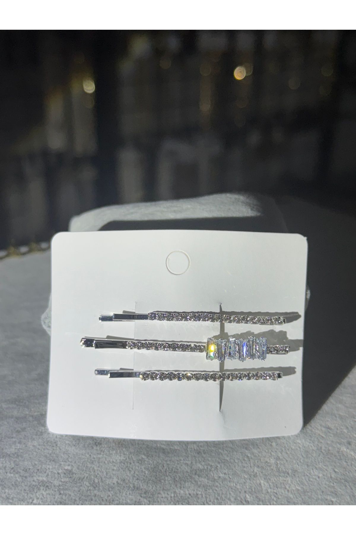 XUPING JEWELRY 3’lü taşlı toka seti