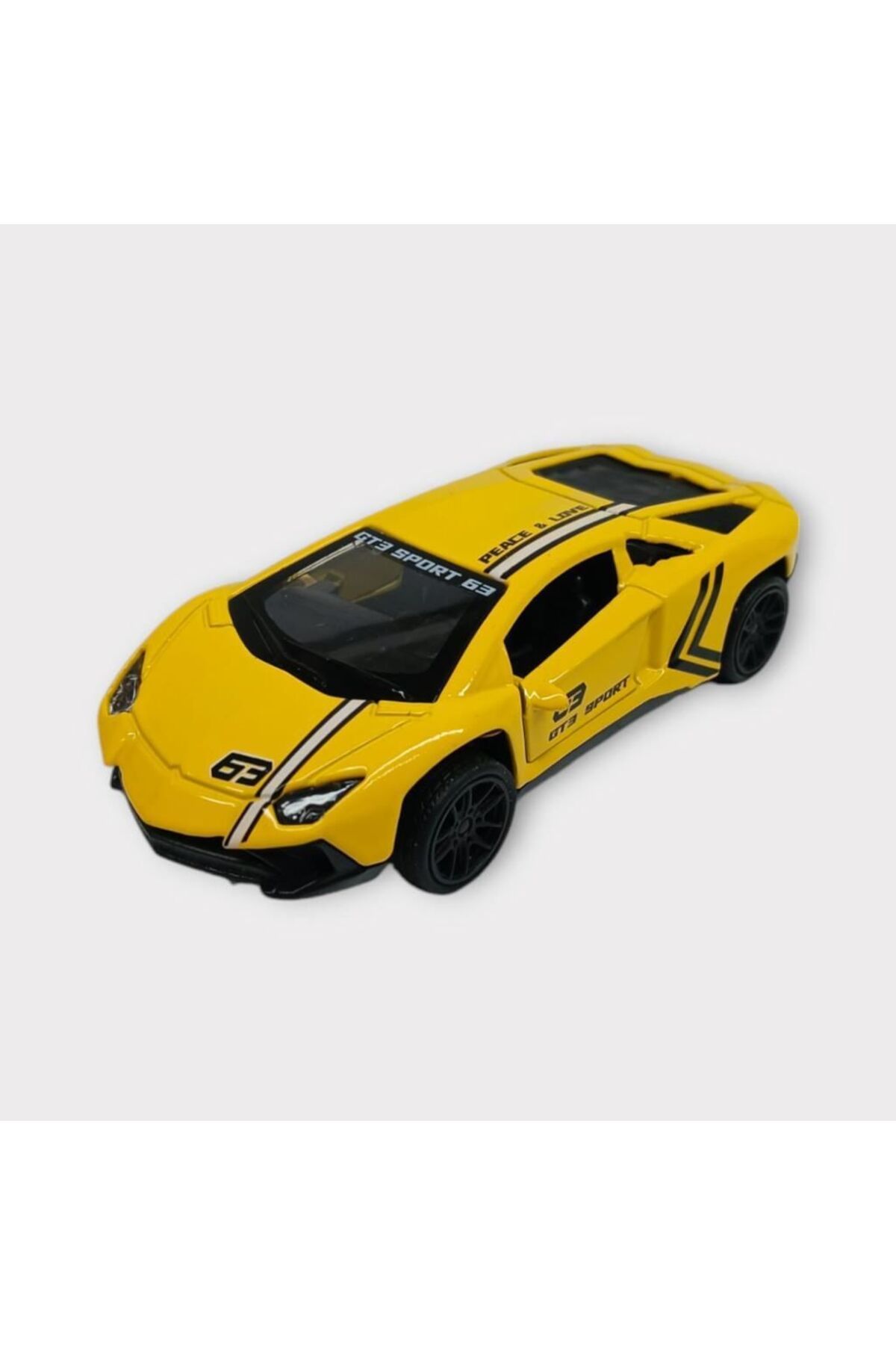 SMK Shop Çek Bırak Spor Araba 1:43 - Sarı