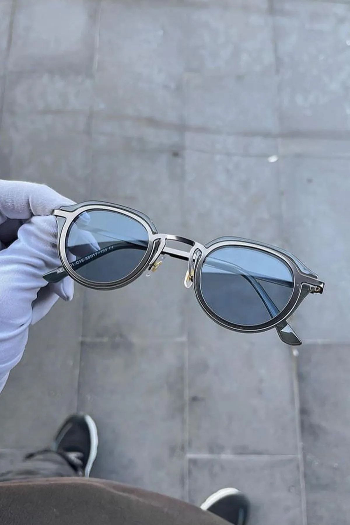 Roger Bacon Oval Unisex Güneş Gözlük Metal Çerçeve