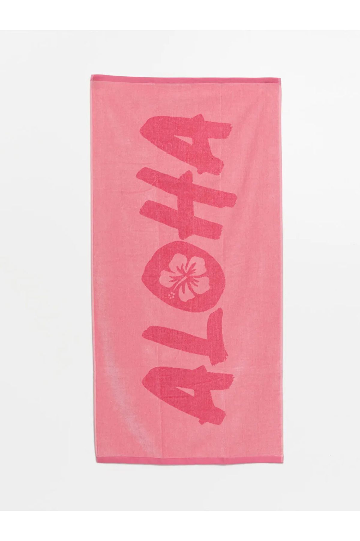LC Waikiki LCW ACCESSORIES Pembe Desenli Kadın Plaj Havlusu 70x145 cm