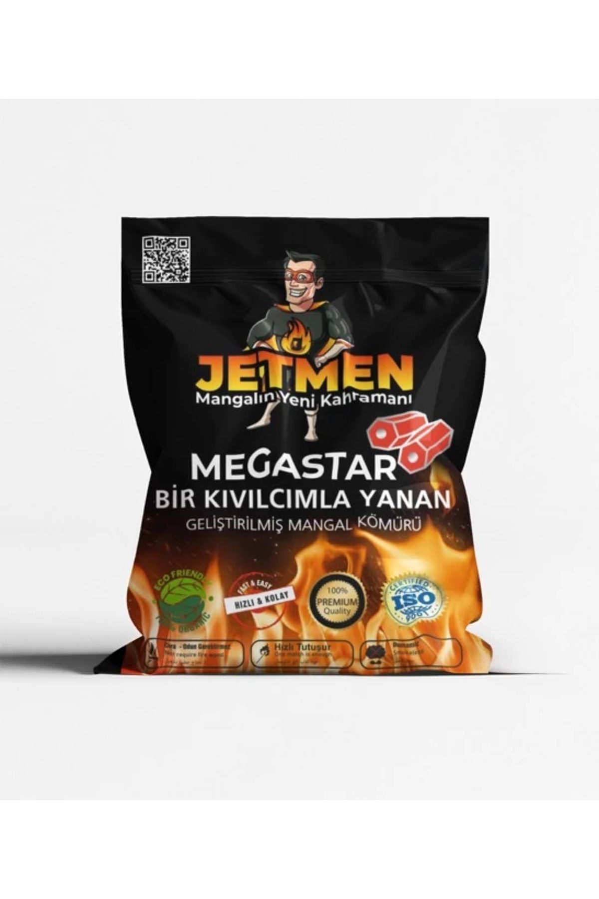 Jetmen PRO Geliştirilmiş Mangal Kömürü 1 Adet