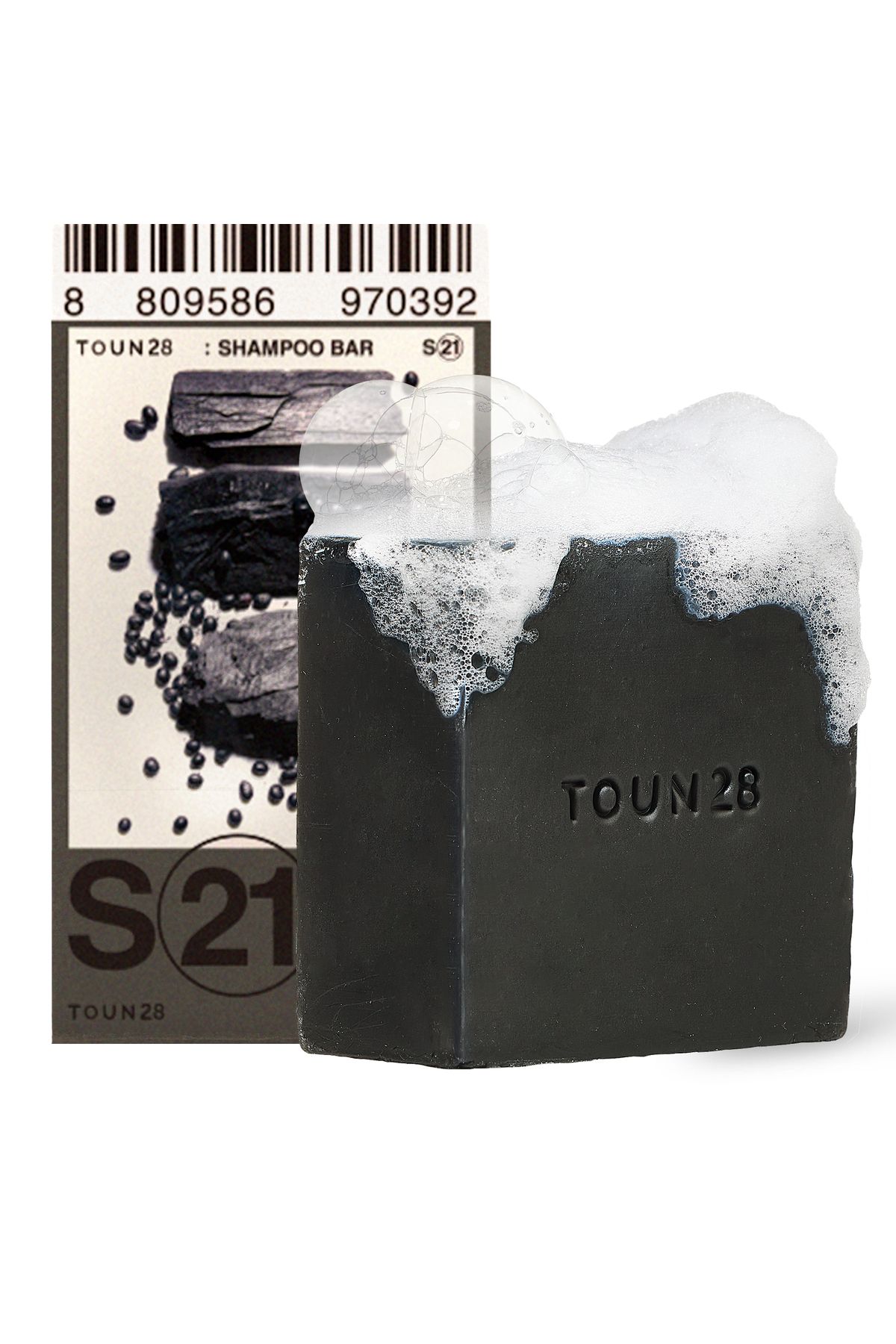 Toun28 S21 Siyah Fasulye Odun Kömürü, Katı Şampuan, Solid Shampoo