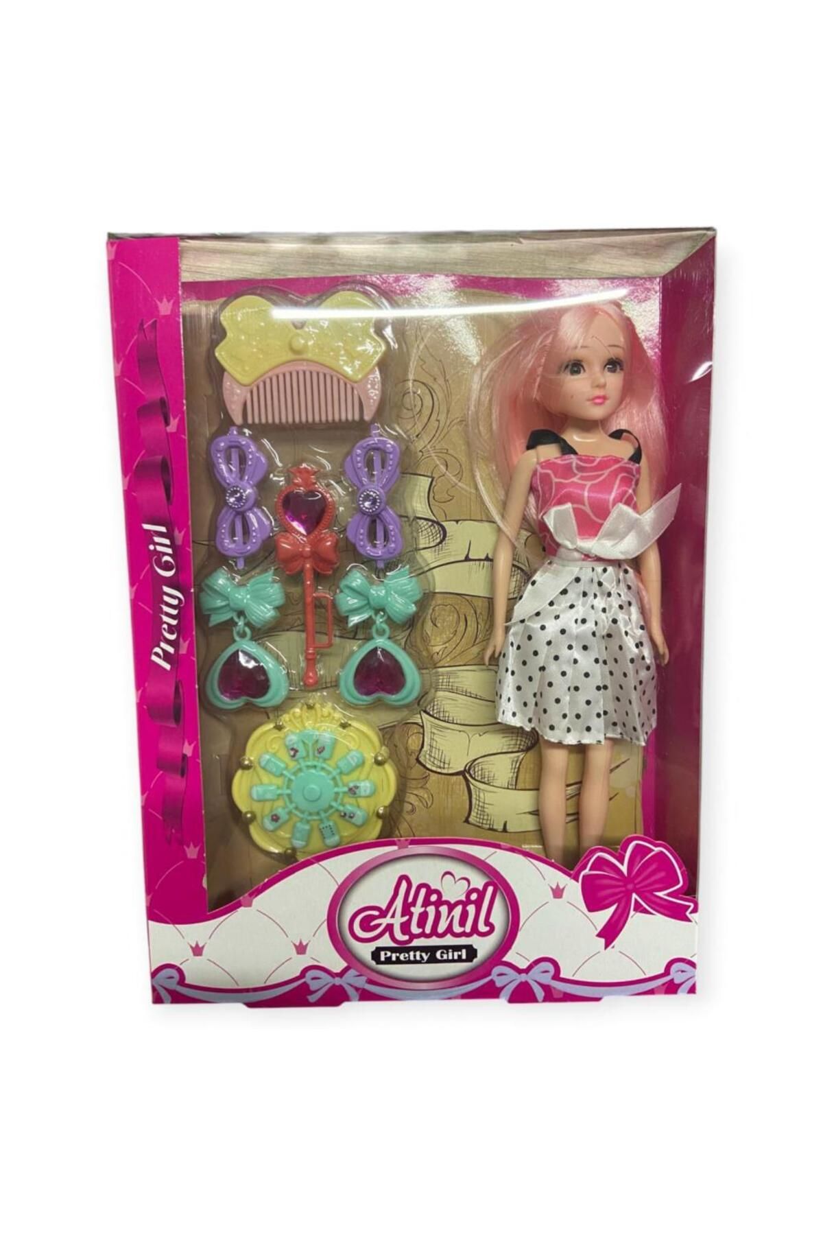 NEZADE STORE KMB-925 - SAÇ BAKIM SETİ AKSESUARLI KUTULU BEBEK (Lisinya)