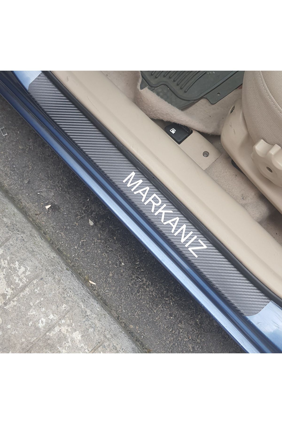 Lasirius Mitsubishi Space Wagon Bağaj ve Kapı Eşiği Karbon Sticker (5Lİ SET)