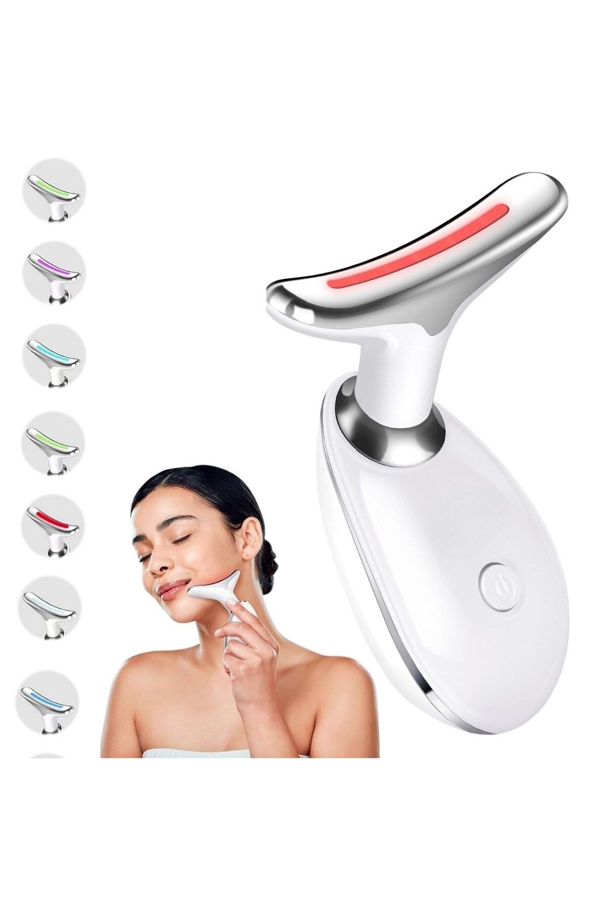 mrpurple 7 Farklı Işık Modlu Titreşimli Boyun Ve Yüz Ems Güzellik Cihazı (4767) - PRP8159-7045