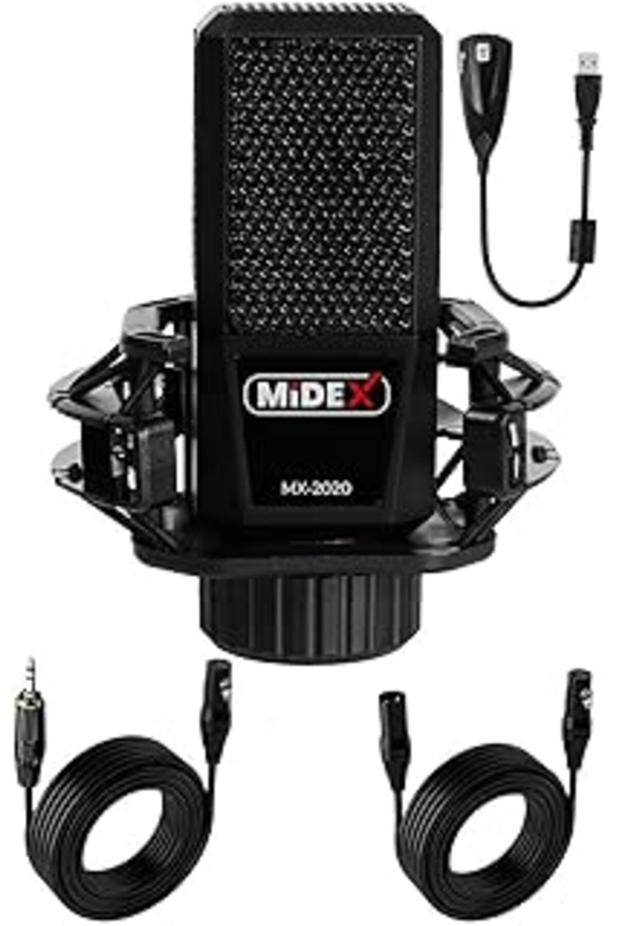 Pazarcan Midex Mx-2020 Condenser +48V Stüdyo Ses Kayıt Mikrofonu
