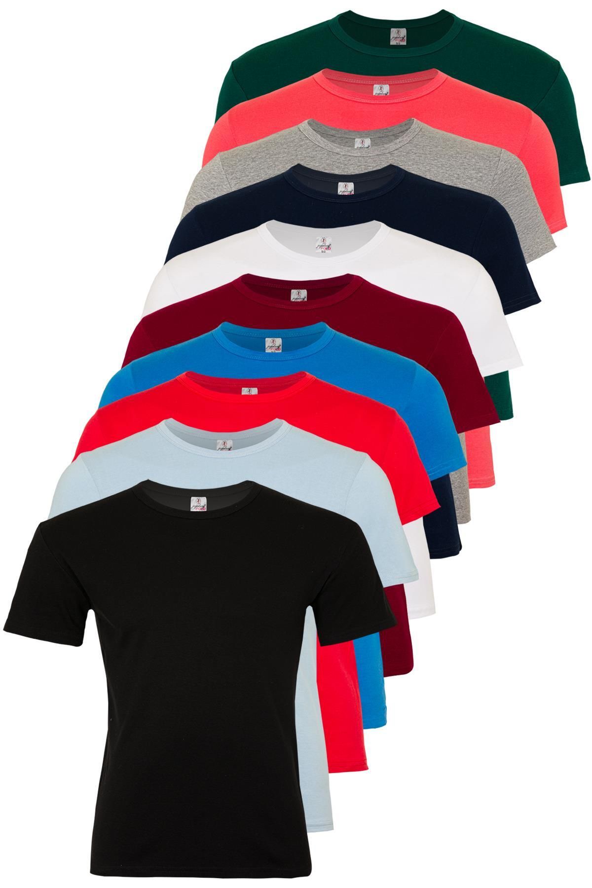 JOJOBOY POLO Erkek Ribana Yuvarlak Yaka Tshirt