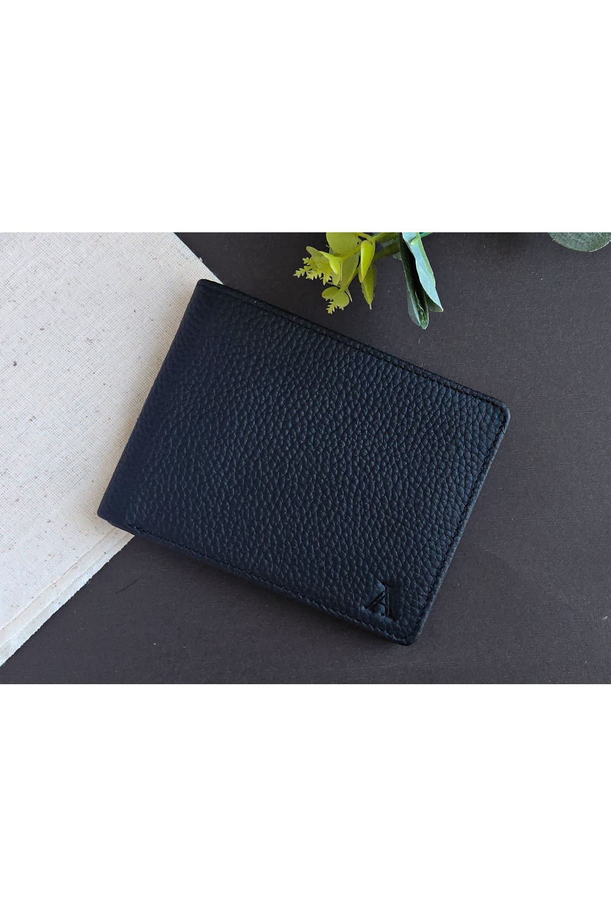 Aydin Wallets Hakiki Deri Siyah Cüzdan - Unisex Günlük& Hediye