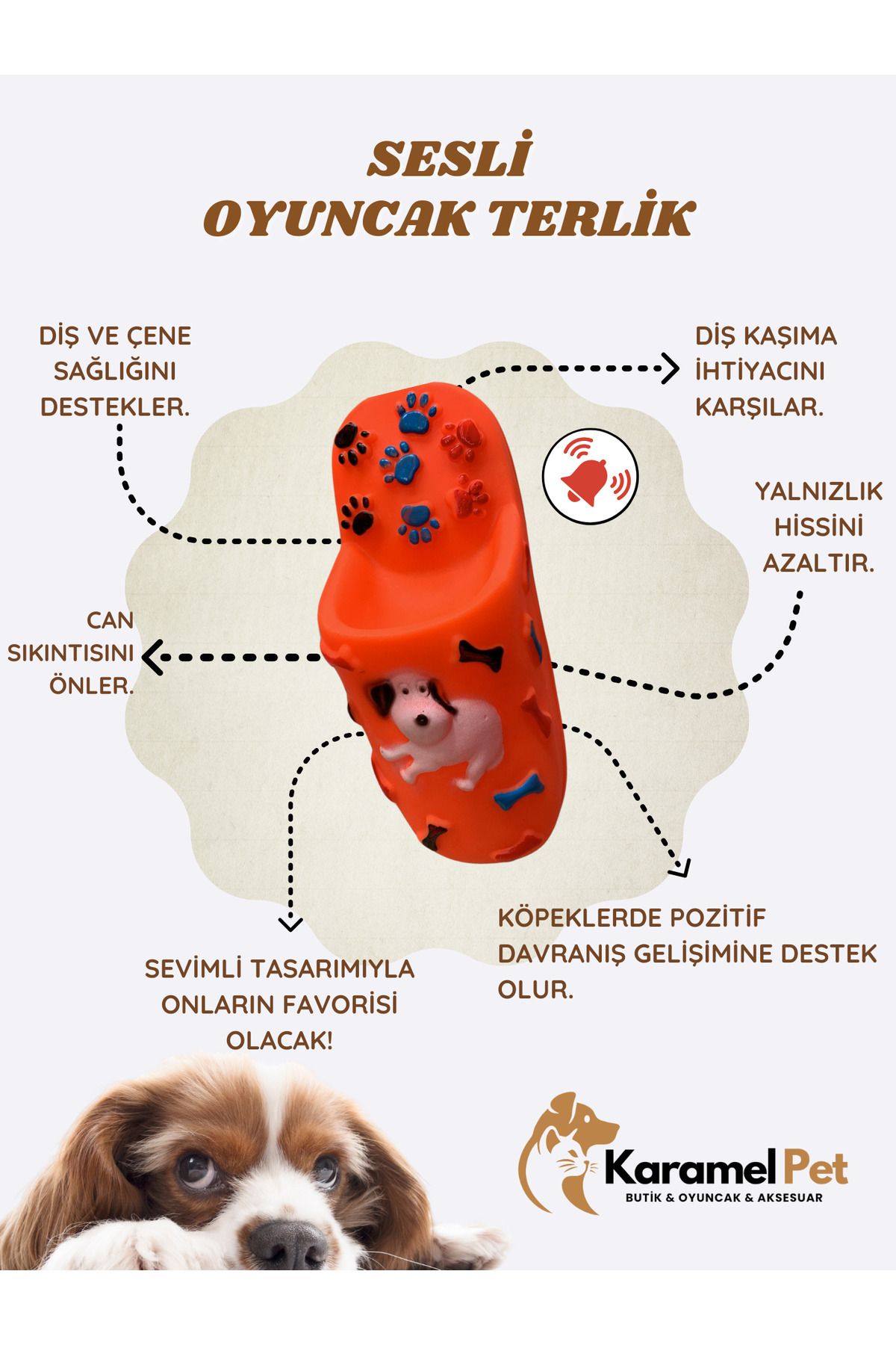 Cans Kedi Köpek Evcil Hayvan Sesli Oyuncak - Terlik Oyuncak