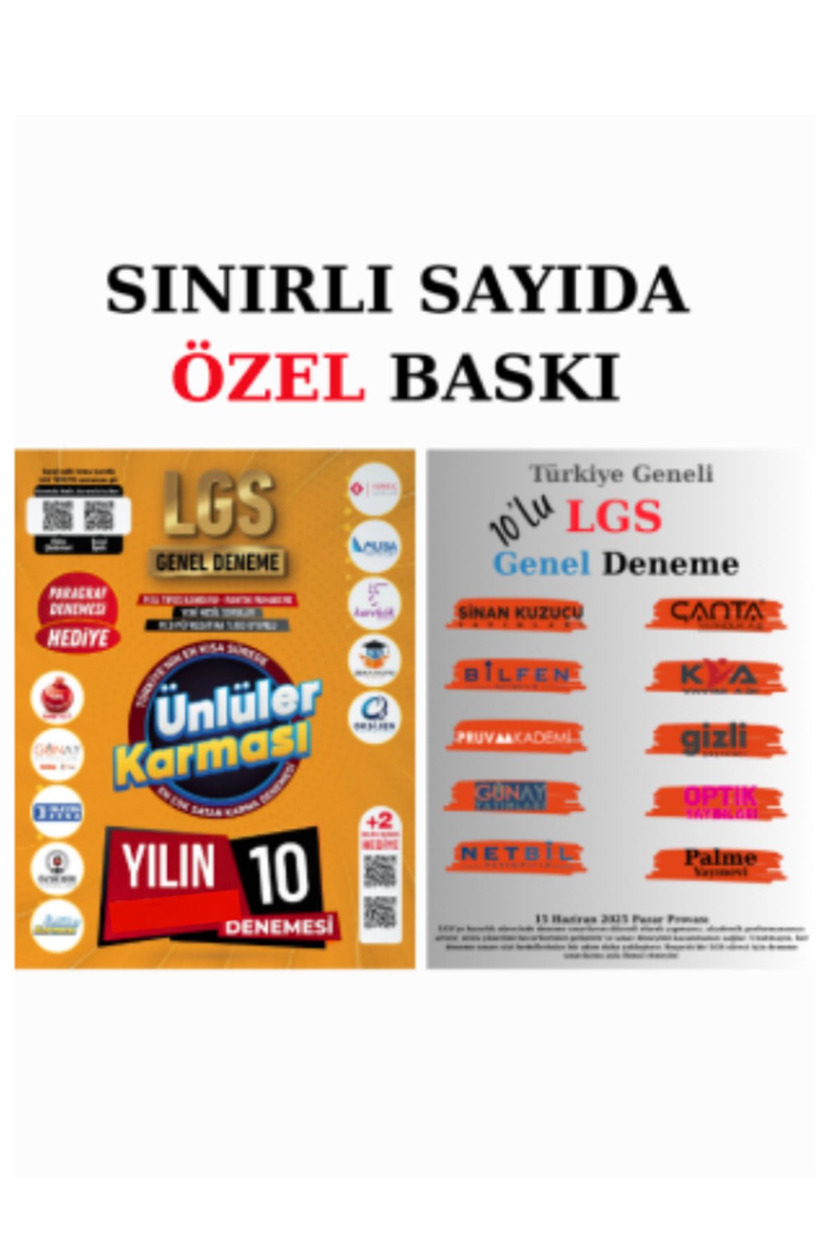 Ünlüler Karması 2024 LGS Türkiye Geneli Genel Deneme 20 Yayın 20 Deneme