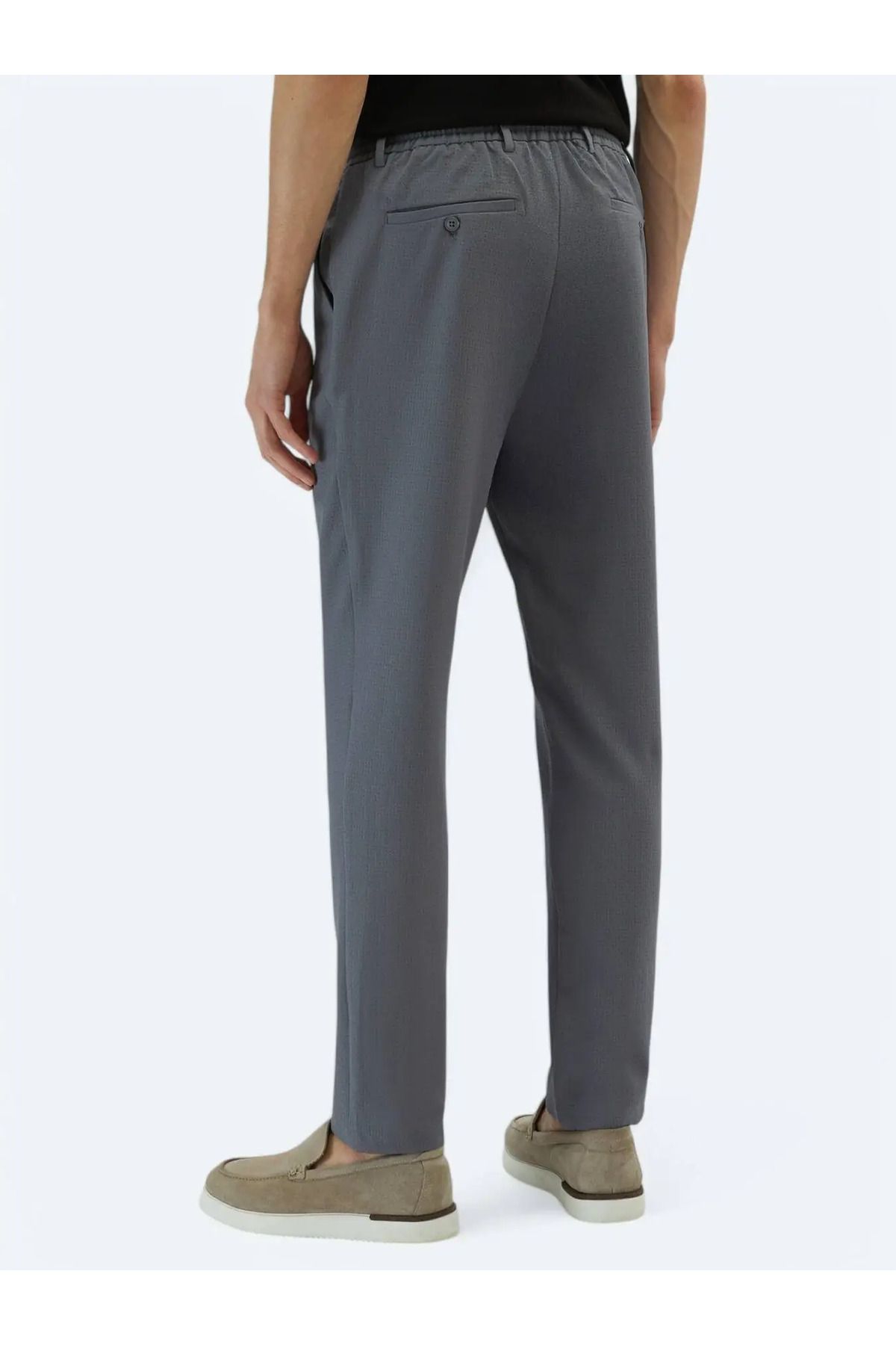 Kip-Pantaloni casual de jogging tricotați gri 4