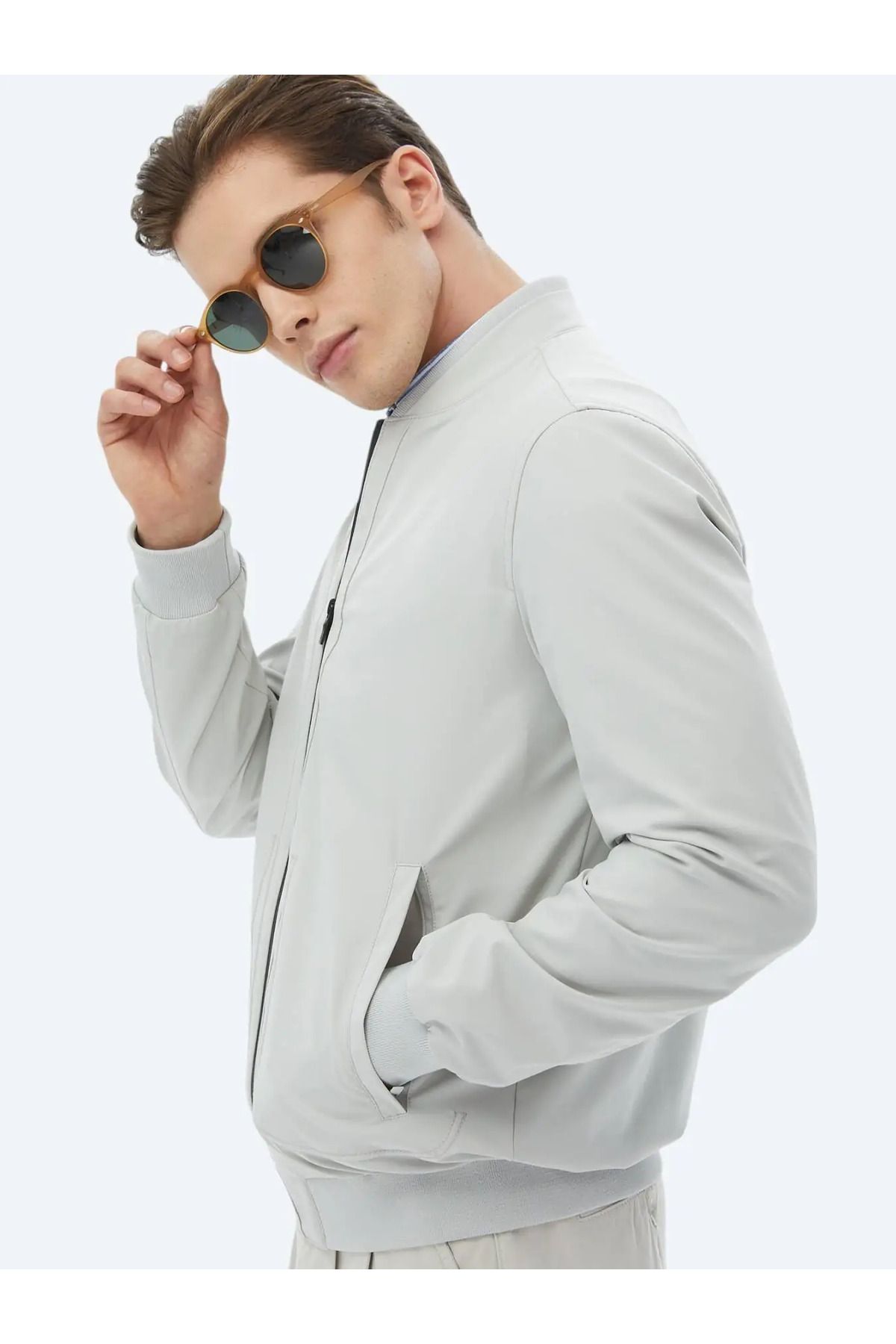 Kip-Stone Colored Woven Coat 3