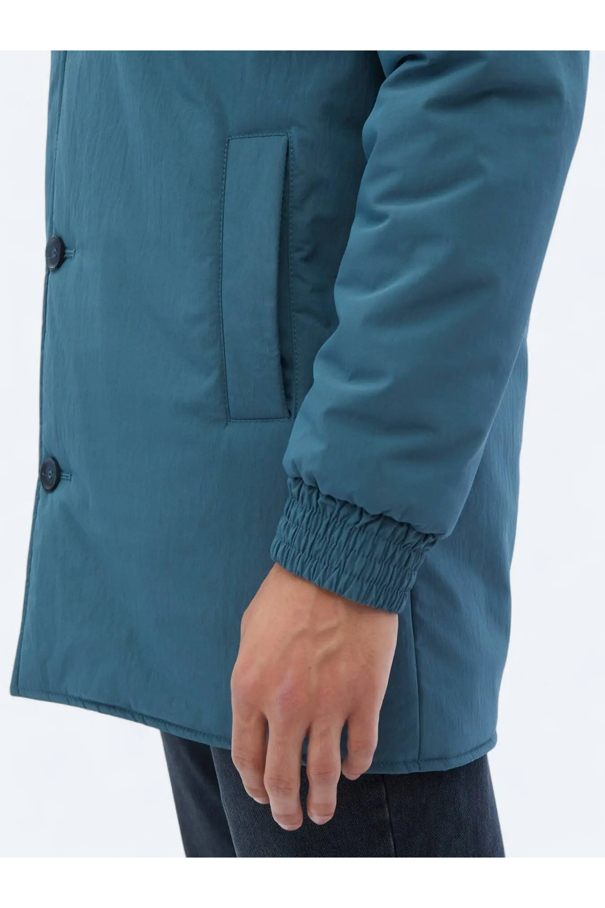 Kip-Mint Colored Woven Overcoat 6