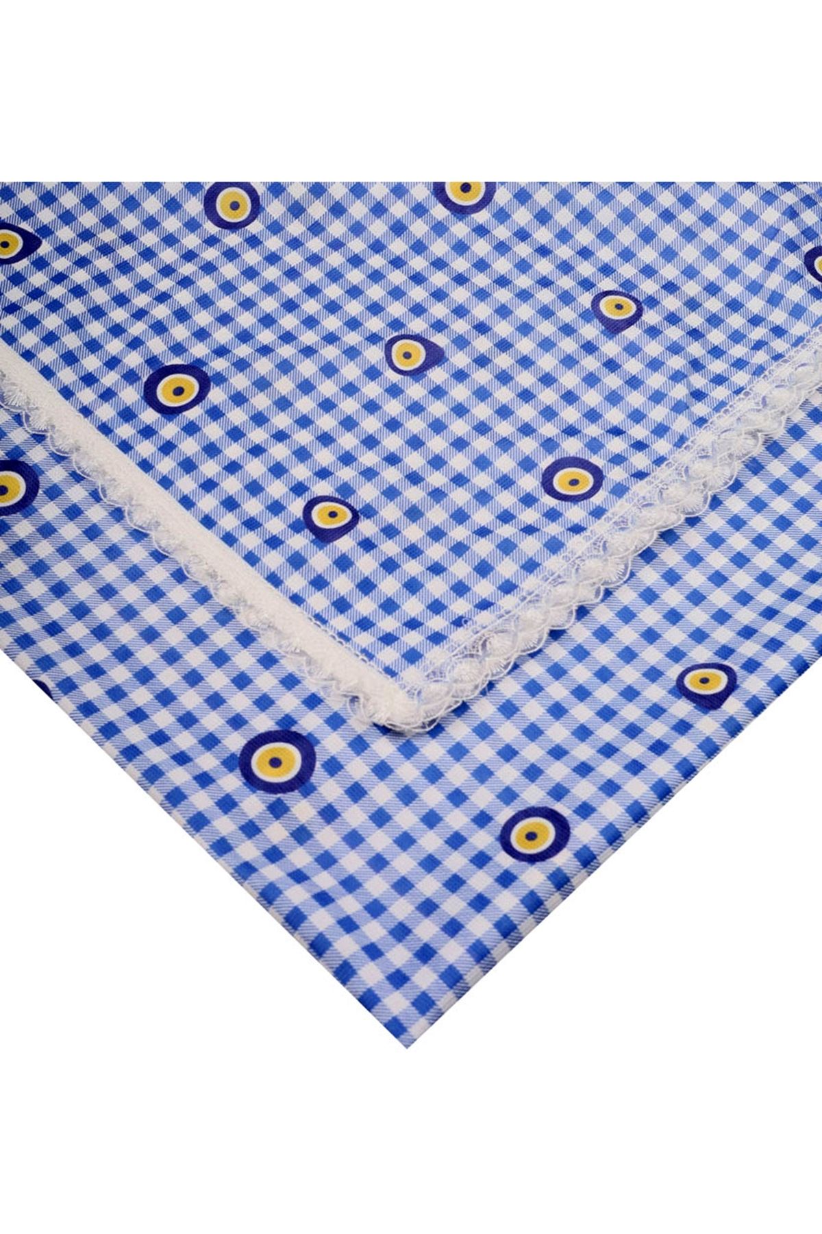 BAYSEM 200 X 200 cm. Güpürlü Dijital Raşel Masa Örtüsü - Sofra Bezi - Renk-02