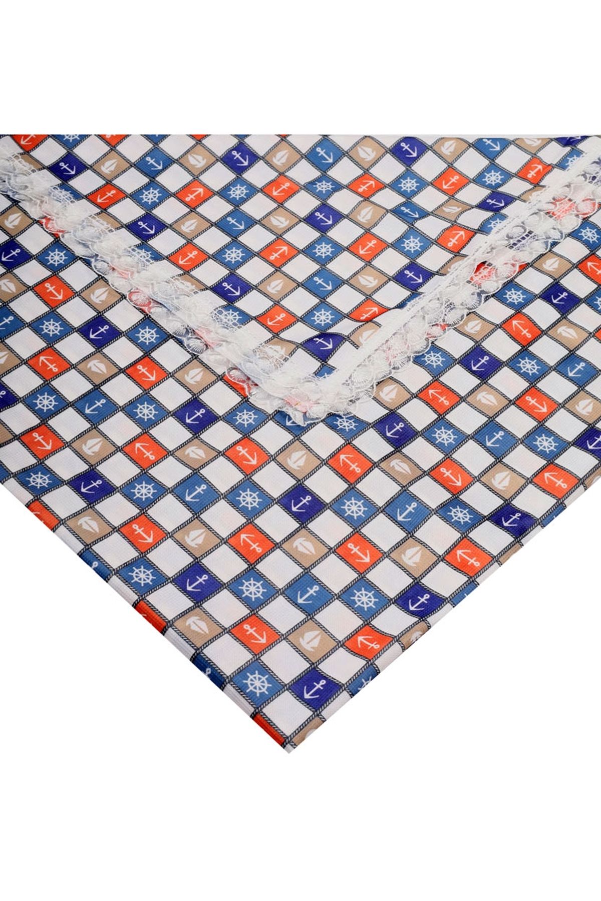 BAYSEM 200 X 200 cm. Güpürlü Dijital Raşel Masa Örtüsü - Sofra Bezi - Renk-23