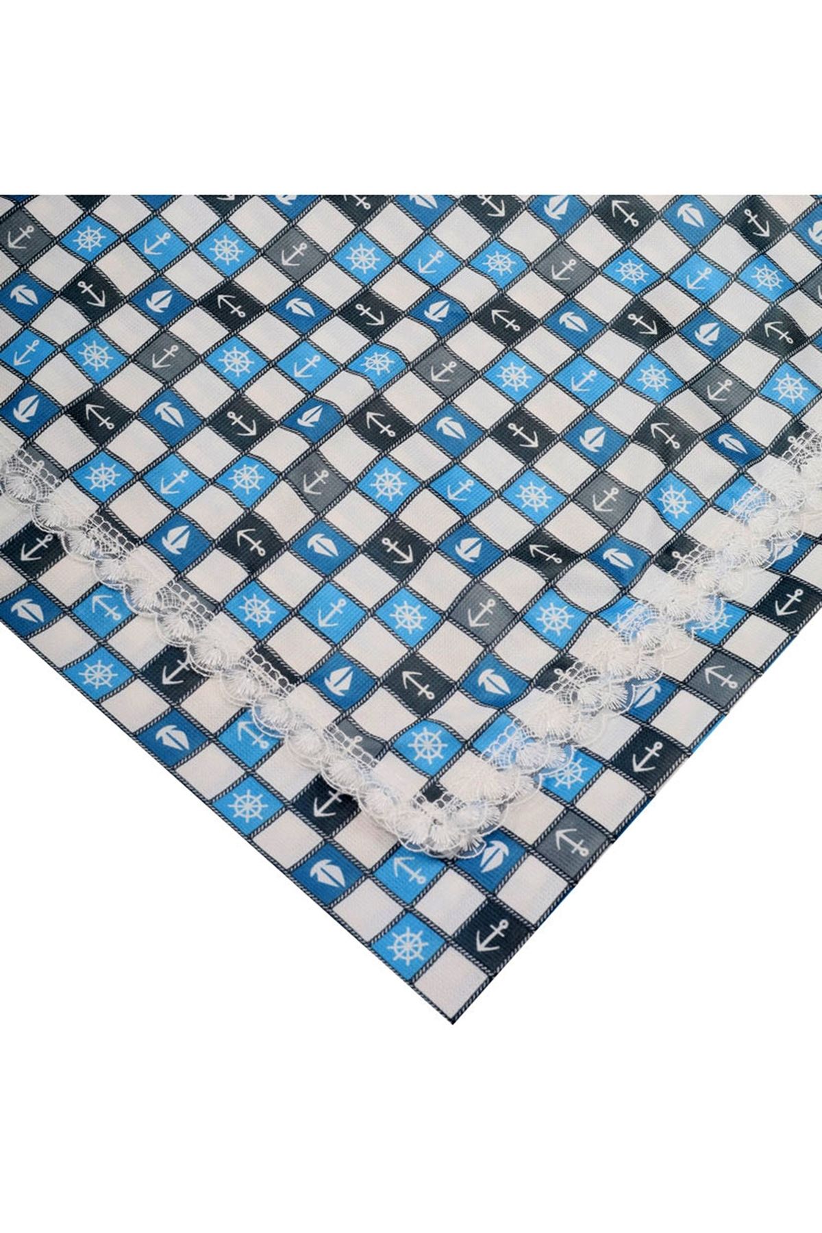 BAYSEM 150 x 150 cm. Güpürlü Dijital Raşel Masa Örtüsü - Sofra Bezi - Renk-22