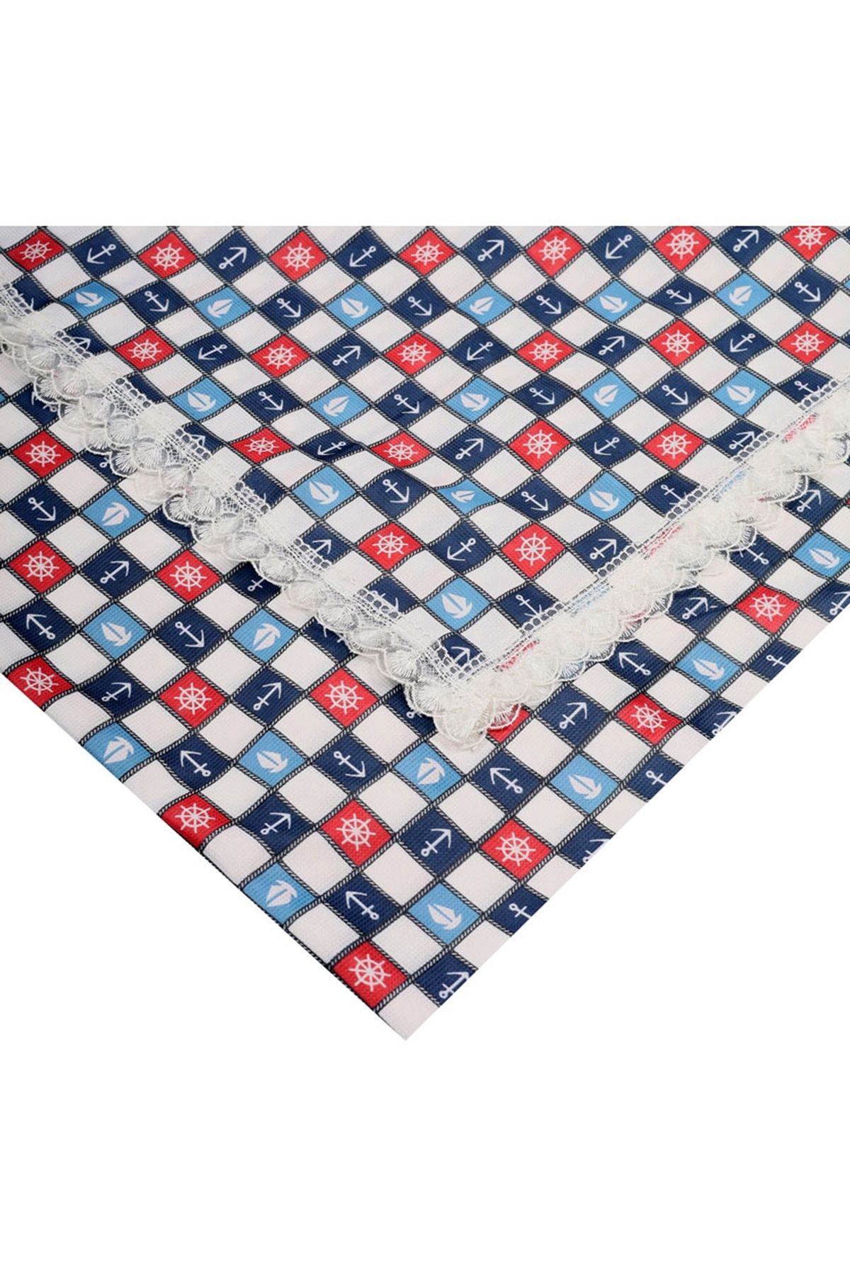 BAYSEM 200 X 200 cm. Güpürlü Dijital Raşel Masa Örtüsü - Sofra Bezi - Renk-24