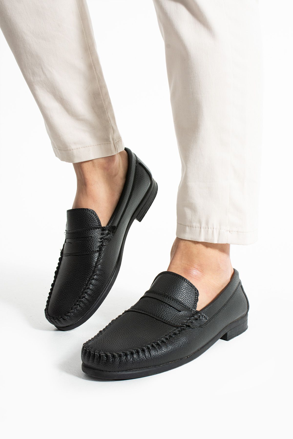 KAOF SHOES Erkek Siyah Klasik Ayakkabı Erkek Loafer Ayakkabı Casual Ayakkabı Erkek Günlük Ayakkabı