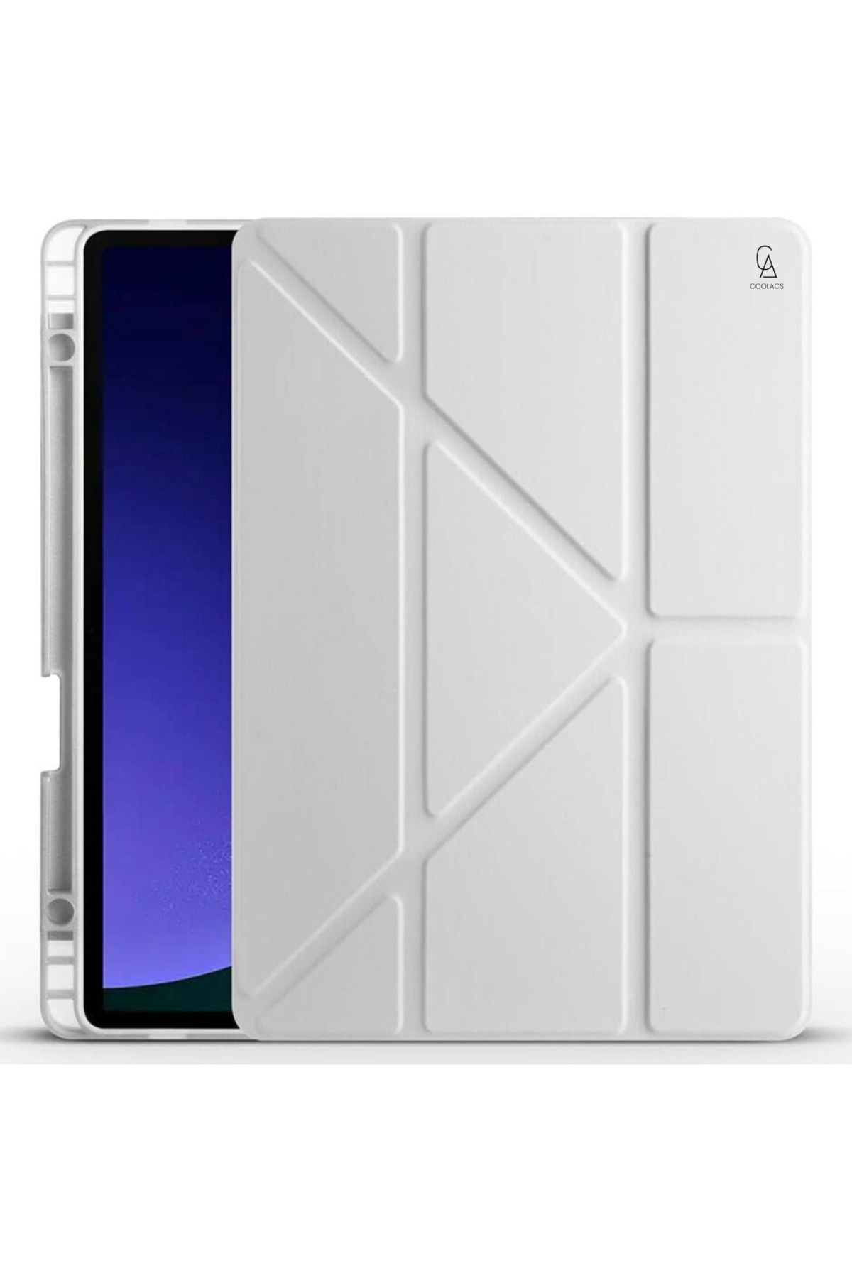 Coolacs Xiaomi Pad 7 11.2 inç Uyumlu Kılıf 3 Farklı Stand Kalemlikli Tri Folding Tablet Kılıfı