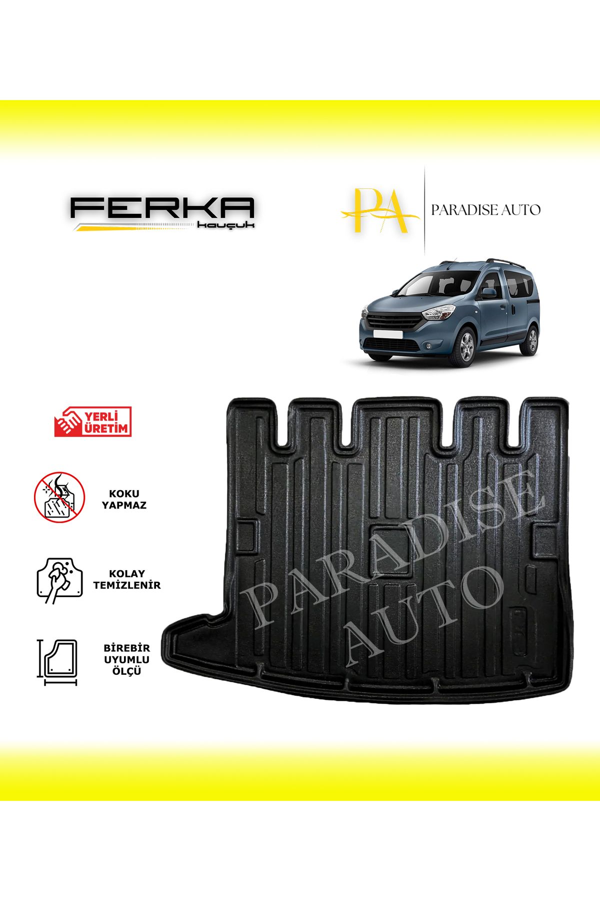 Paradise Auto Dacia Dokker 2013 ve Üstü Bagaj Havuzu