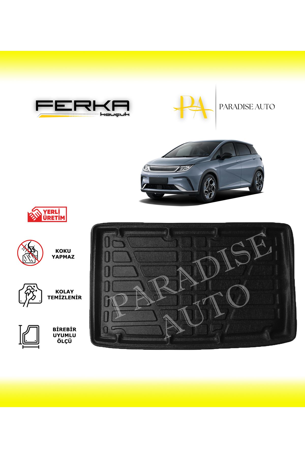 Paradise Auto BYD Dolphin Alt Kademe 2024 ve Üstü Bagaj Havuzu