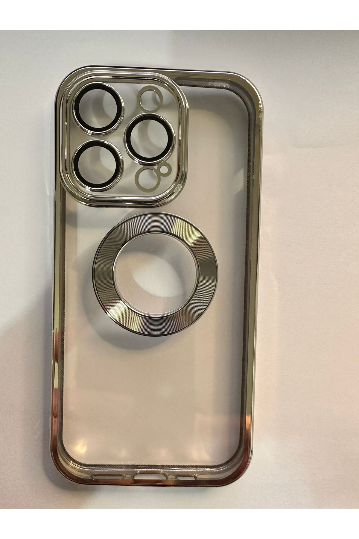 İZMİR ÖZER TEKNOLOJİ IPHONE 14 PRO ŞEFFAF KENARLARI METALİK