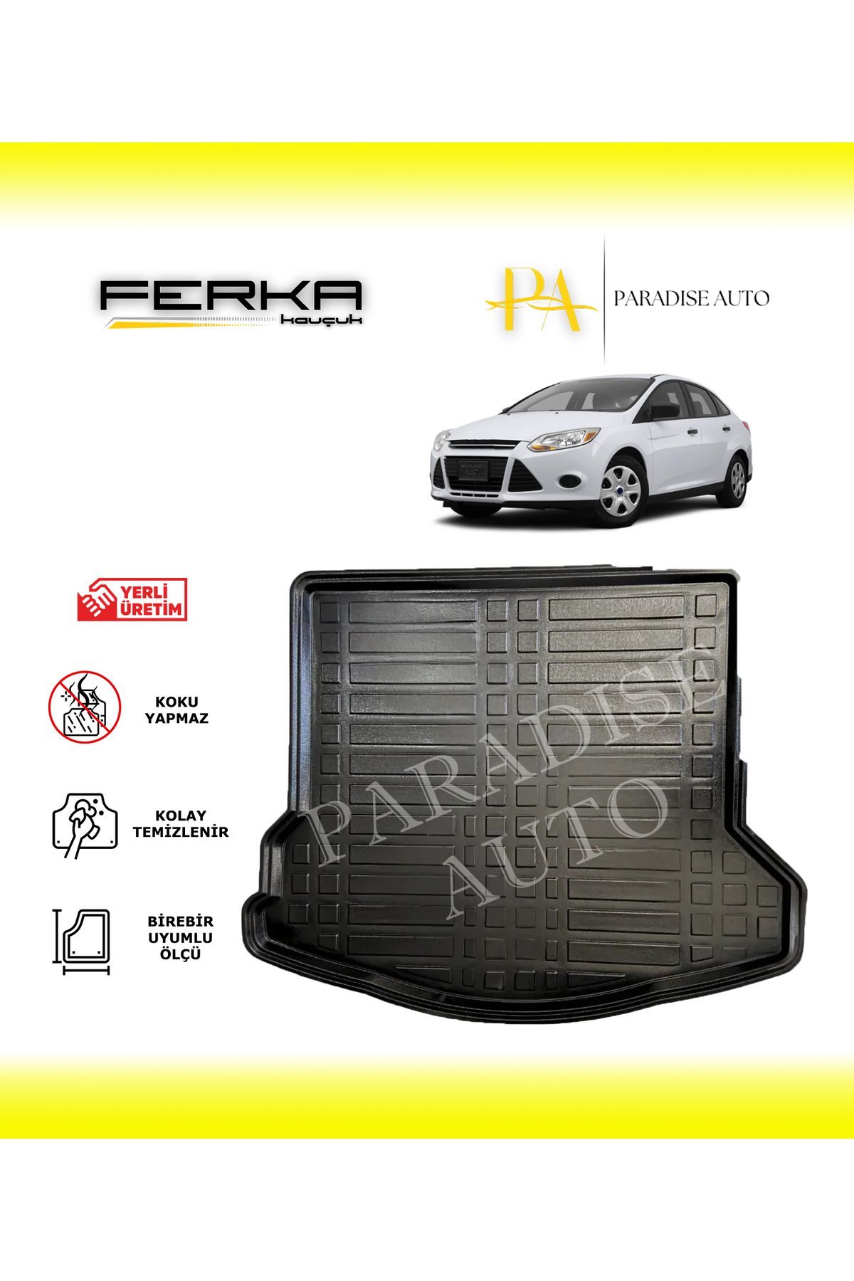 Paradise Auto Ford Focus Sedan İnce Stepne 2011-2014 Bagaj Havuzu