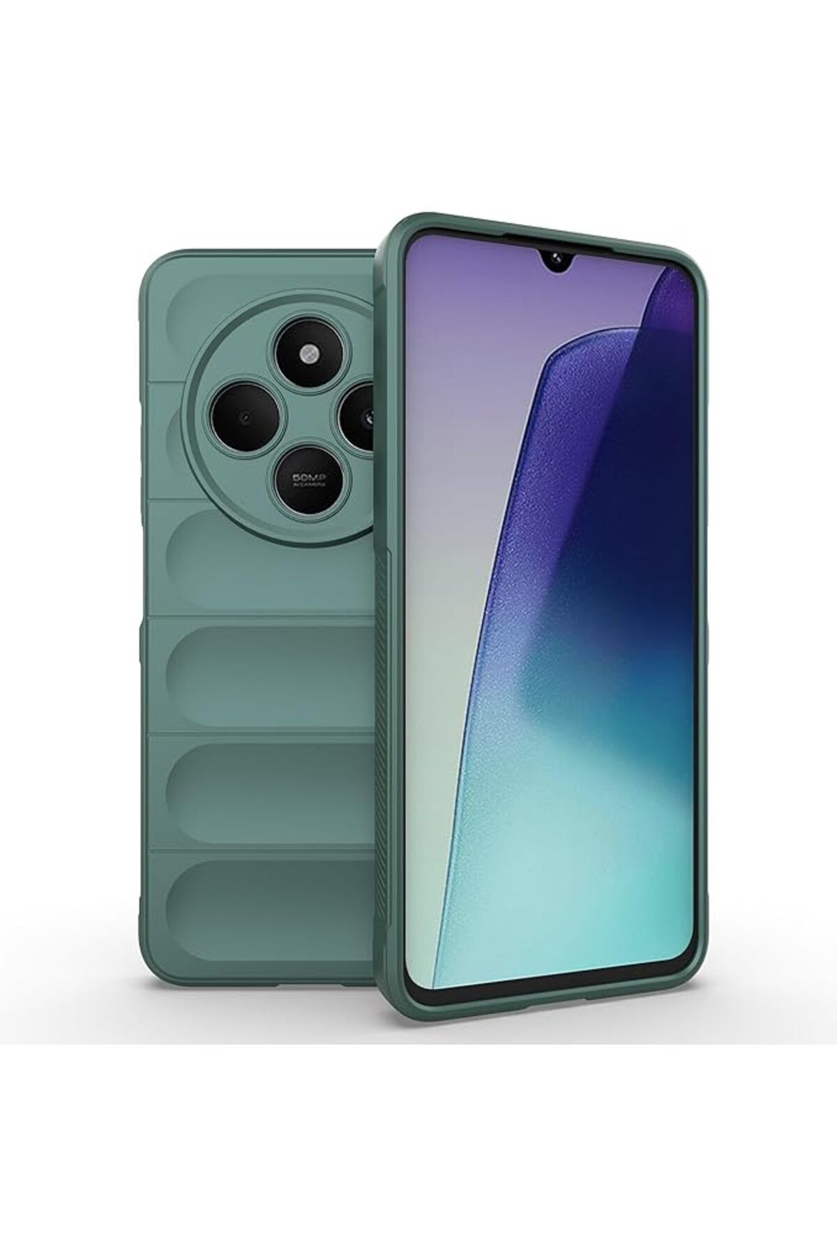 Coolacs Xiaomi Redmi 14C Uyumlu Kılıf Esnek Tpu Oyuklu Arka Yüzey Tasarımlı Silikon Kapak