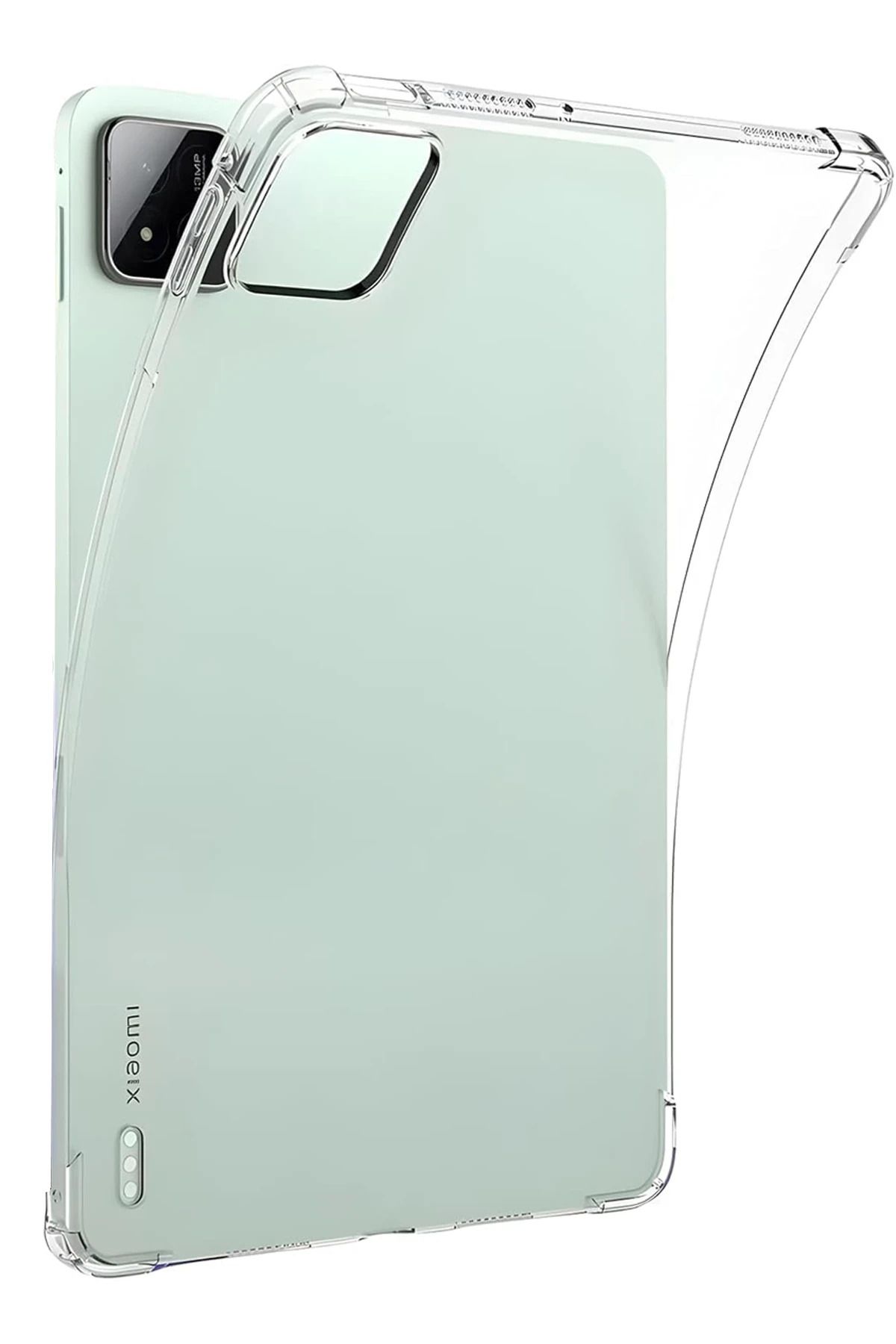 Coolacs Xiaomi Pad 7 Pro 11.2 Inç ile Uyumlu Şeffaf Esnek Silikon Tablet Kılıfı