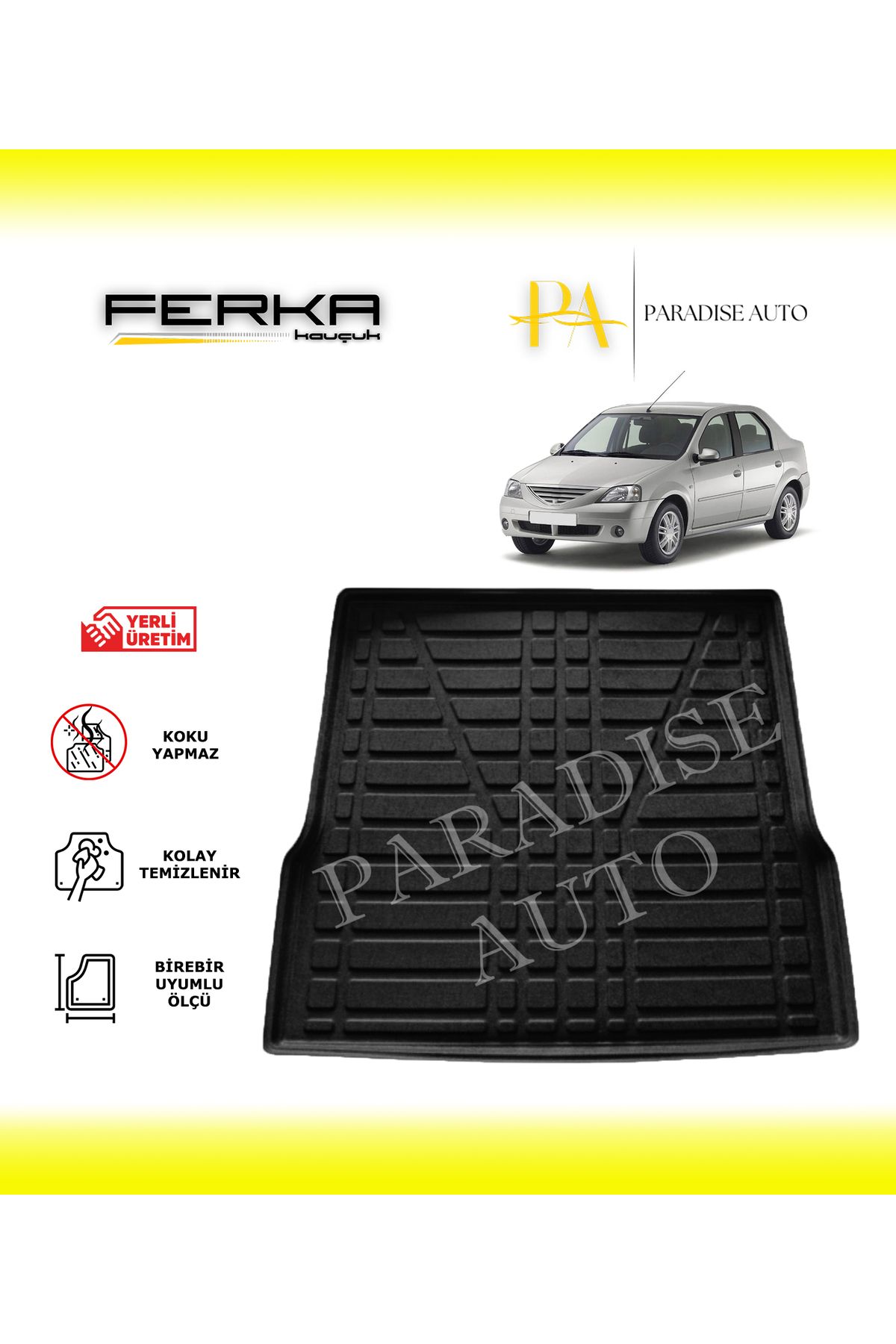 Paradise Auto Dacia Logan 2005-2012 Bagaj Havuzu