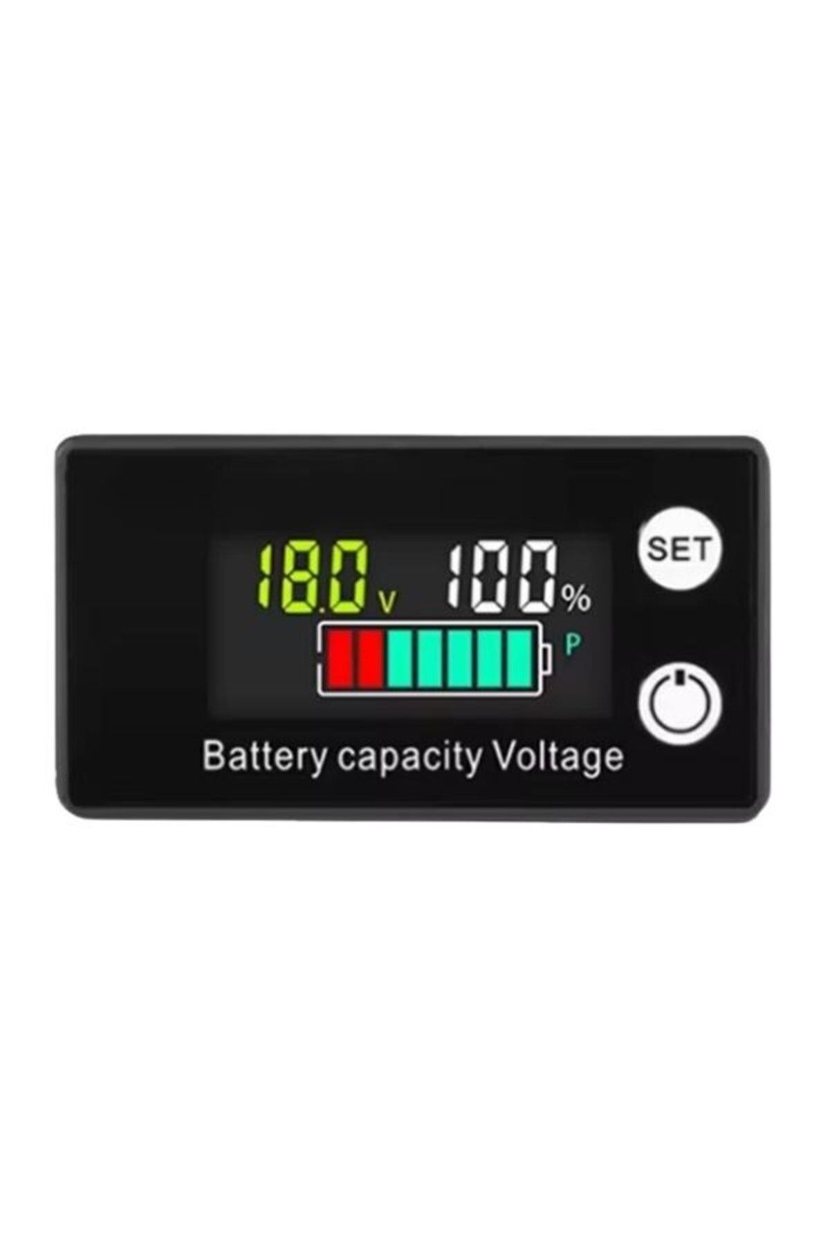Motorobit W2026 DC 8-100V Lityum Pil Akü Renkli Kapasite Göstergesi - Alarm Modlu
