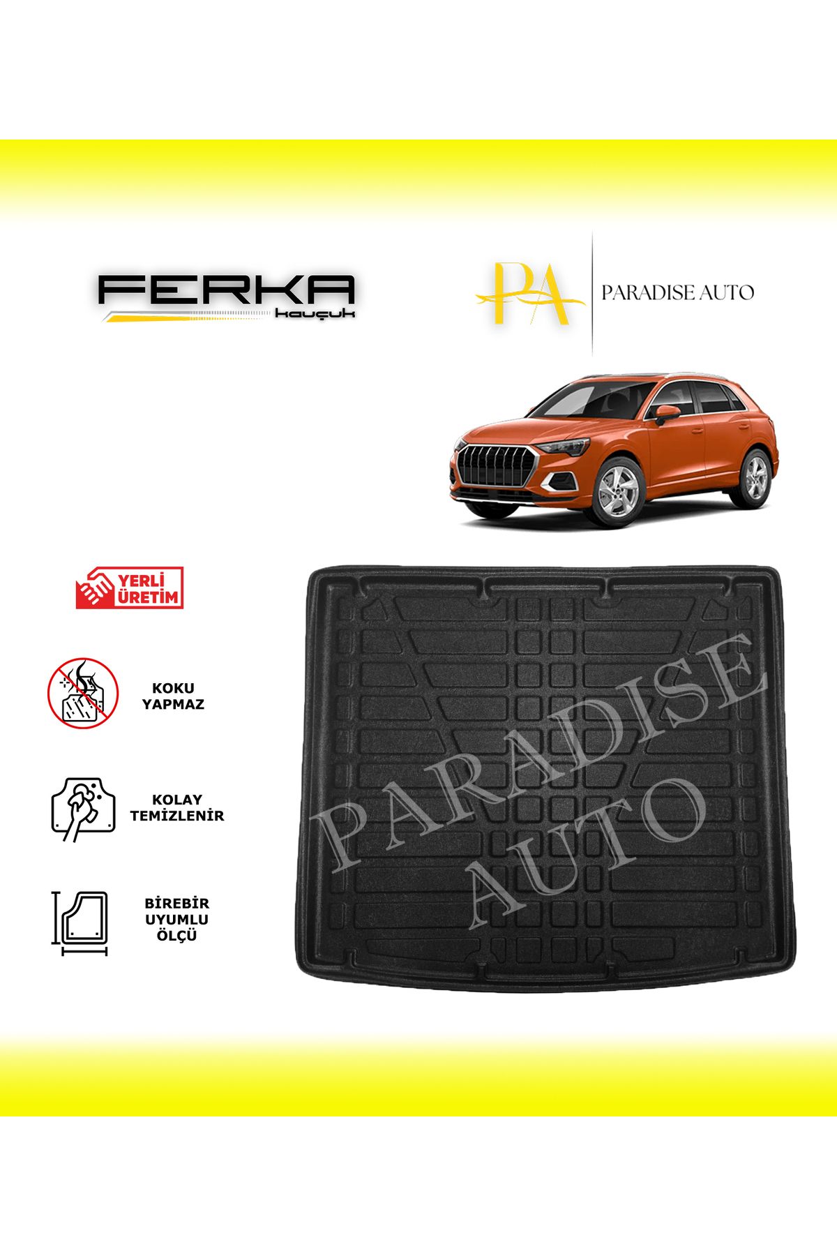 Paradise Auto Audi Q3 2021 ve Üstü Bagaj Havuzu
