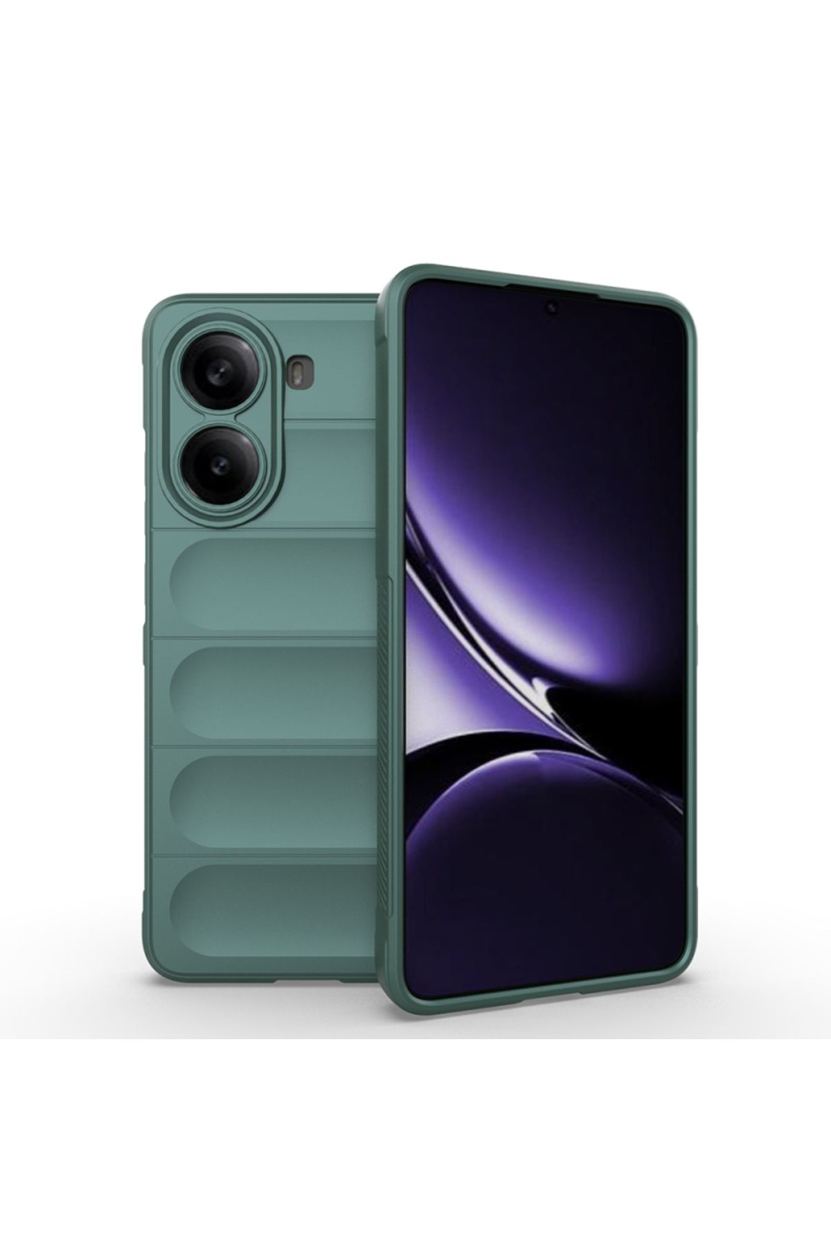 Coolacs Xiaomi Poco X7 Pro Uyumlu Kılıf Esnek Tpu Oyuklu Arka Yüzey Tasarımlı Silikon Kapak