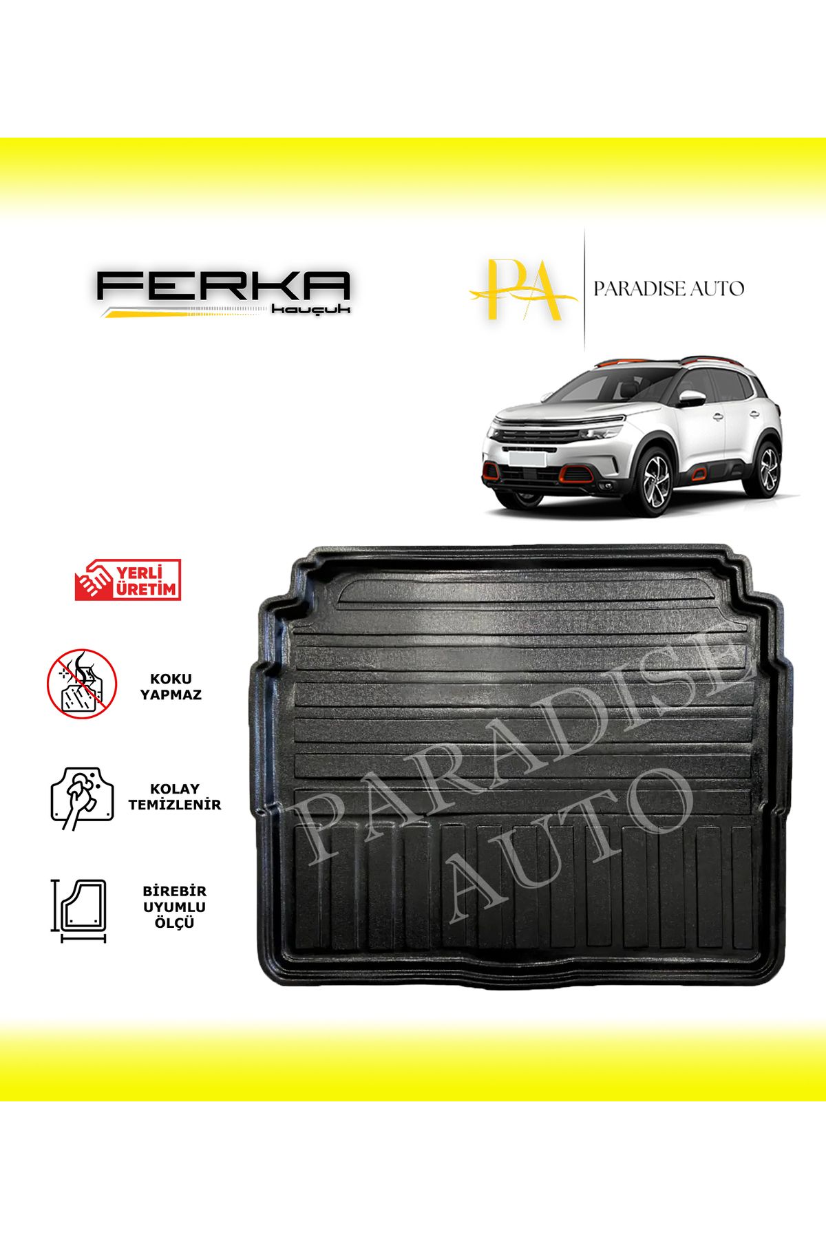 Paradise Auto Citroen C5 Aircross Alt Kademe 2019 ve Üstü Bagaj Havuzu